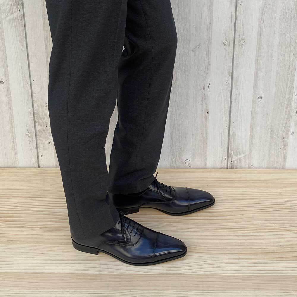 MON MODEL（モンモデル）本革 内羽根ストレートチップ（キャップトゥ