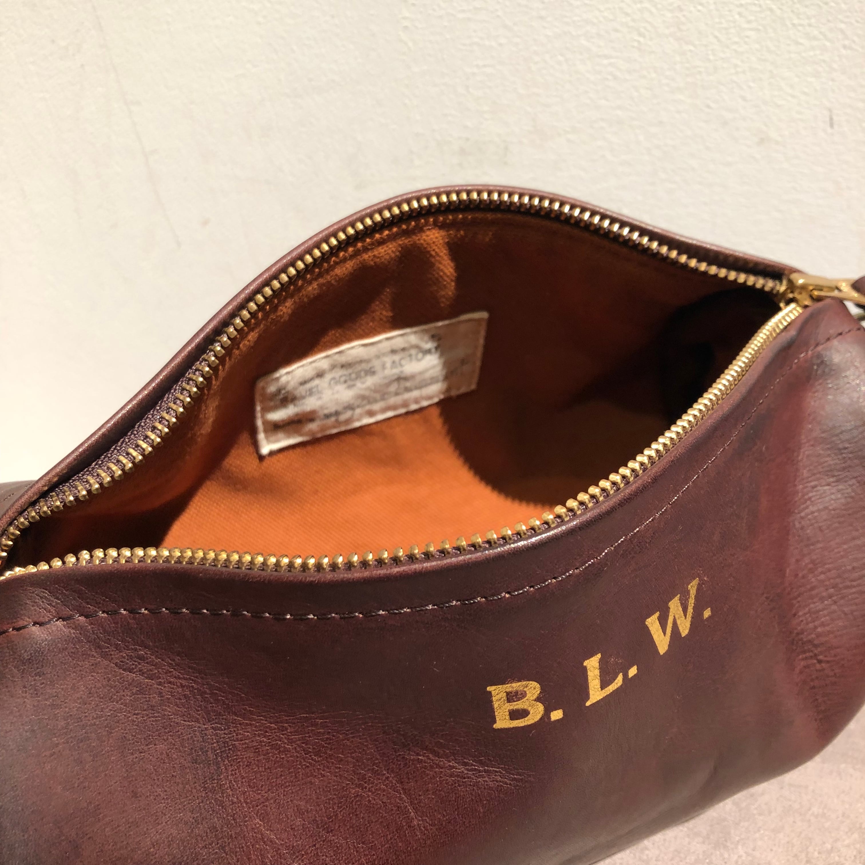 VASCO / LEATHER OLD DRUM BAG / BROWN (ヴァスコ / レザ ーオールド