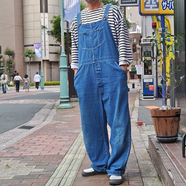 1970-80s SEARS Denim Bib Over-Alls 実寸W44 / シアーズ デニム