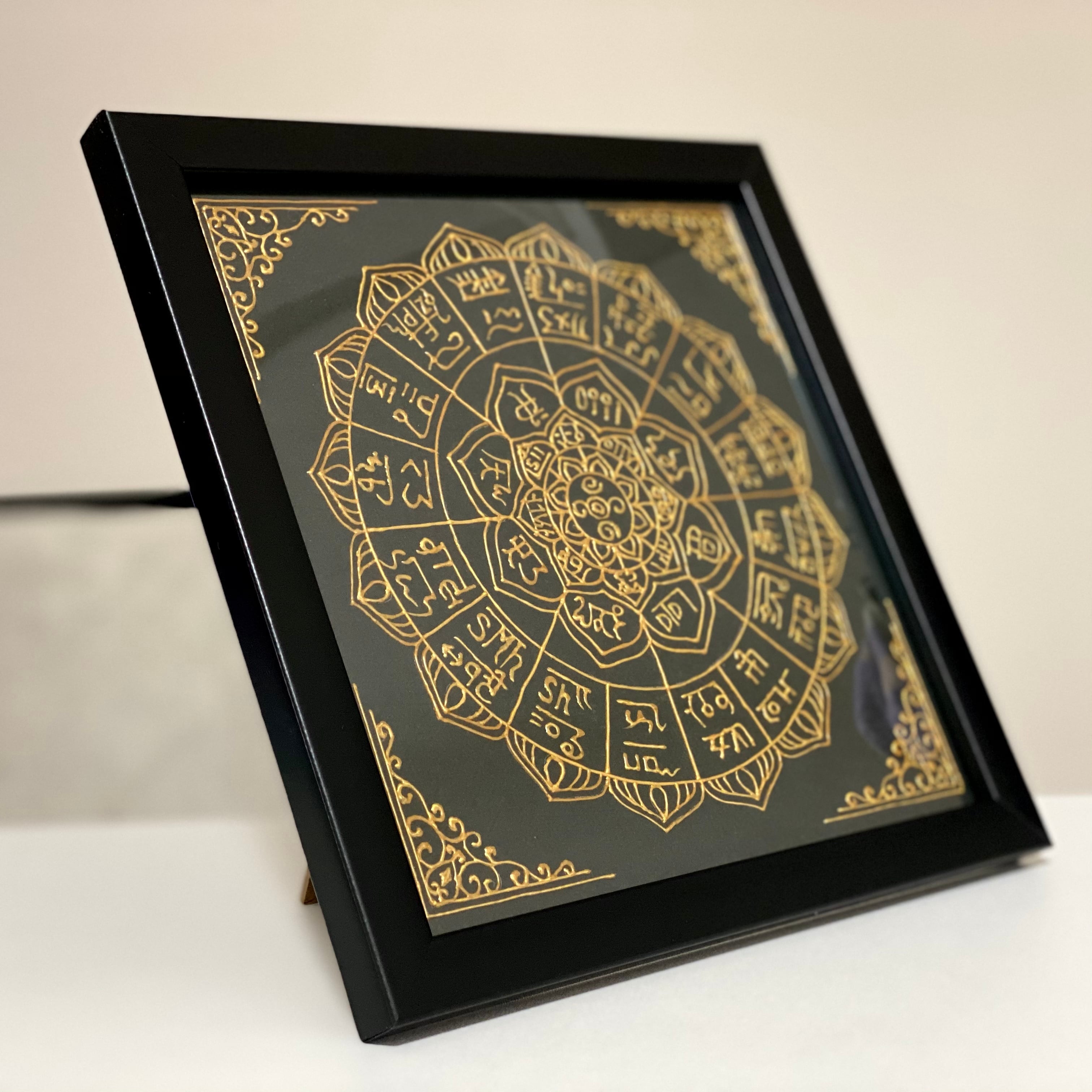 五十嵐由家の曼荼羅画411「金運大開運 春」 五十嵐由家の曼荼羅画「金