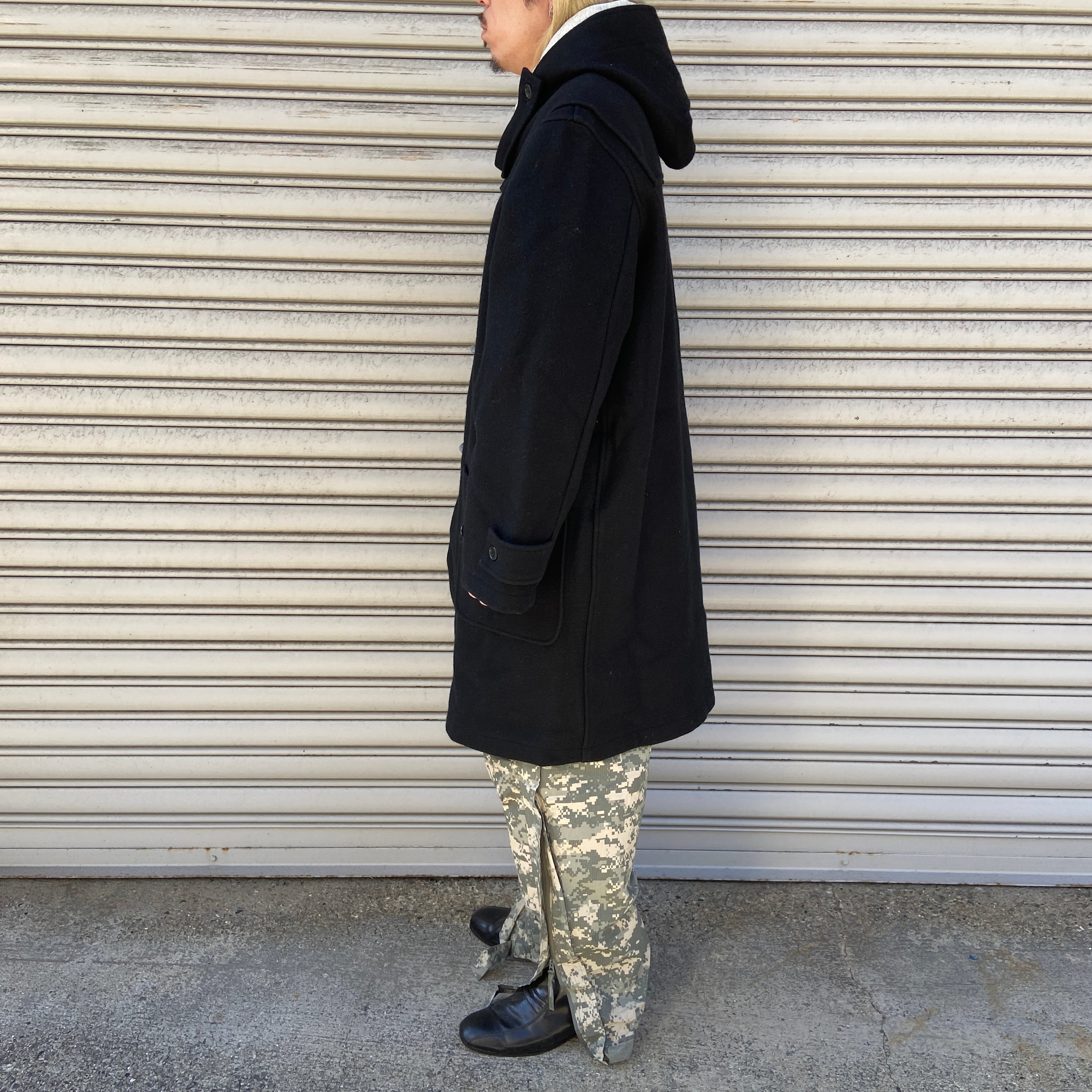 USA製 Schott N.Y.C ダッフルコート ファイヤーマン ブラック L | 古着