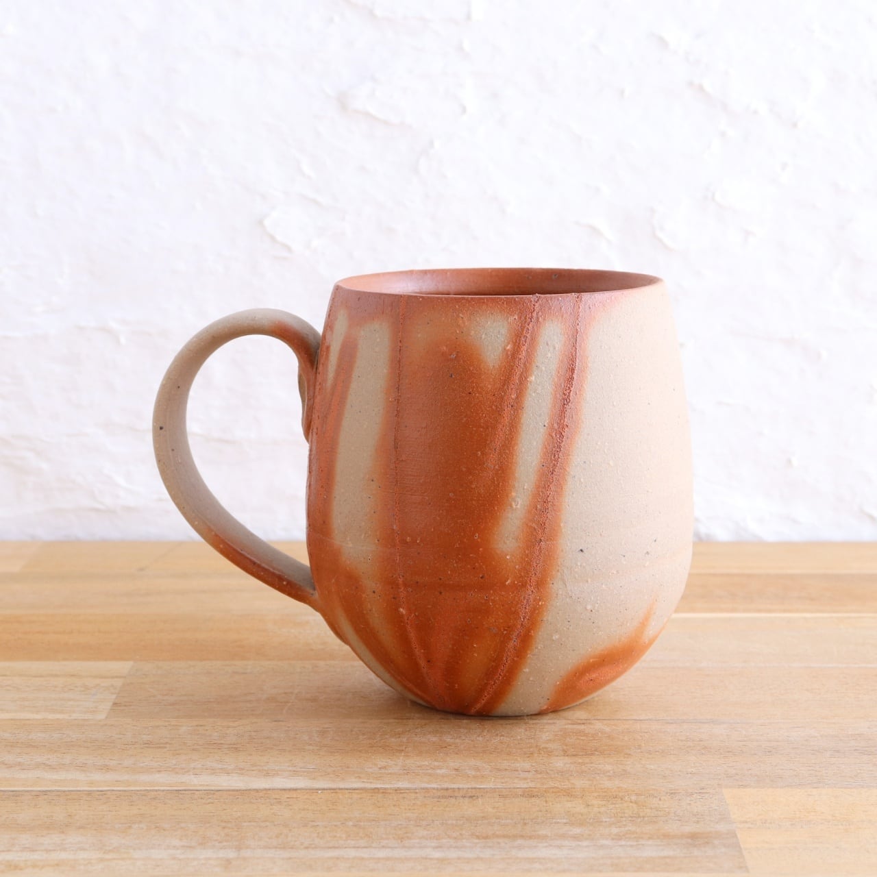 備前焼 マグカップ（丸）【緋襷 / ヒダスキ】 | 備前焼 焼きもん屋