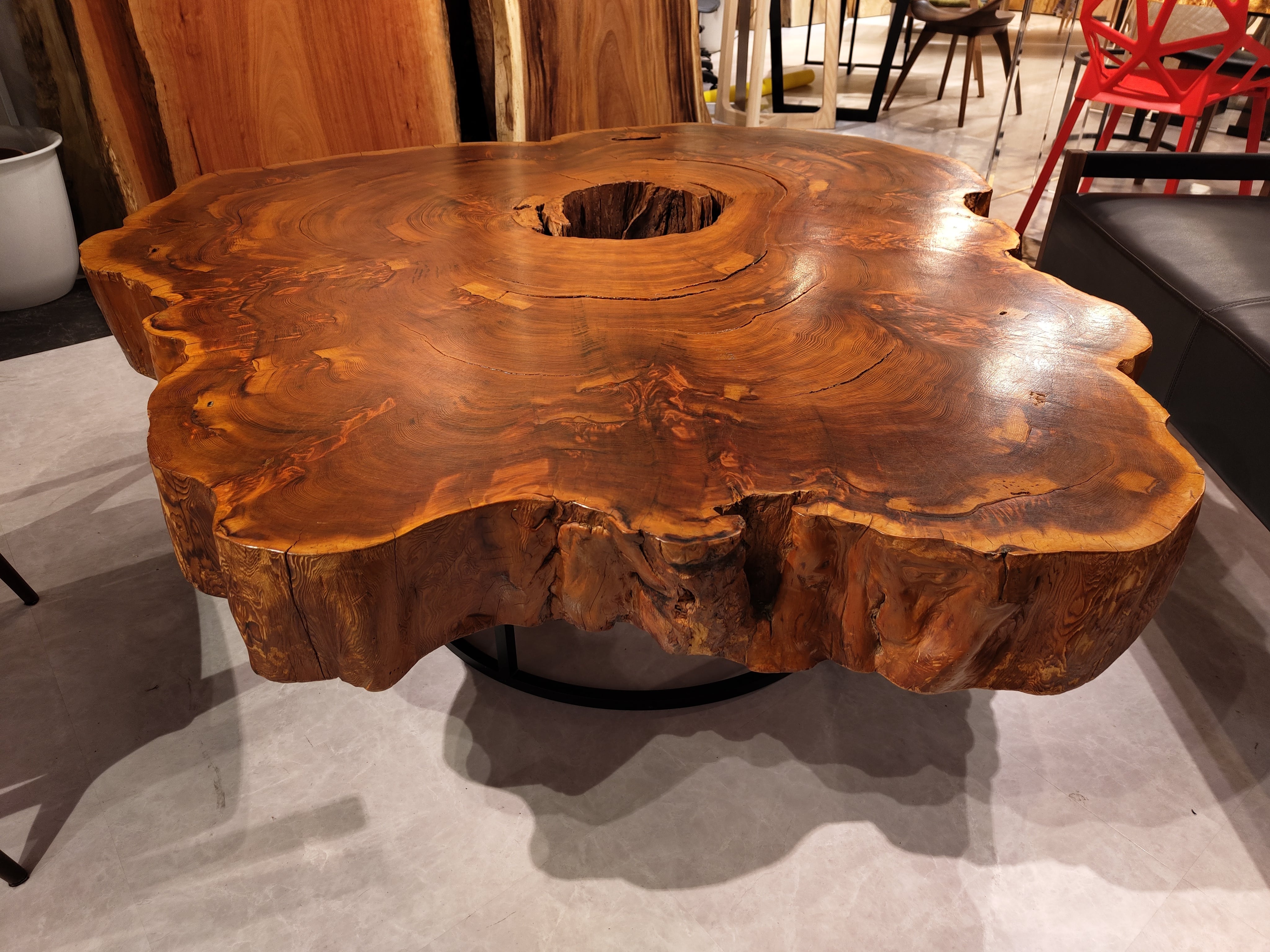 Premium】屋久杉（ヤクスギ）_1440×1490×145_青山店_テーブル天板