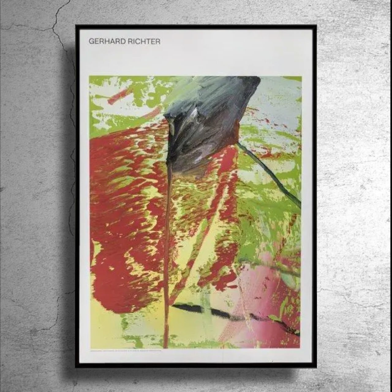 現代美術家『ゲルハルト・リヒター』チェコ現代美術館制作ポスター