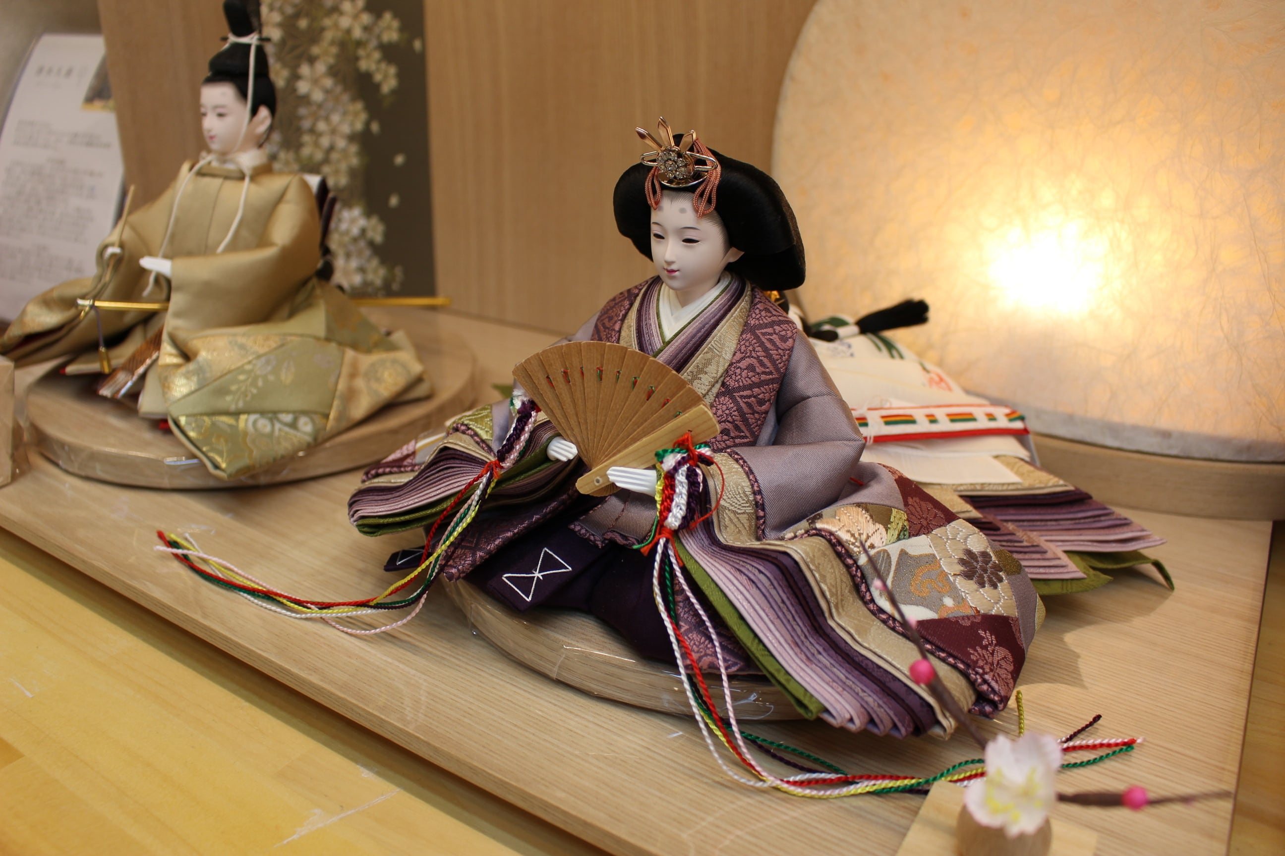 雛人形 親王飾り 清水久遊「切嵌」紫苑 限定一点物 | SHIMADA DOLL