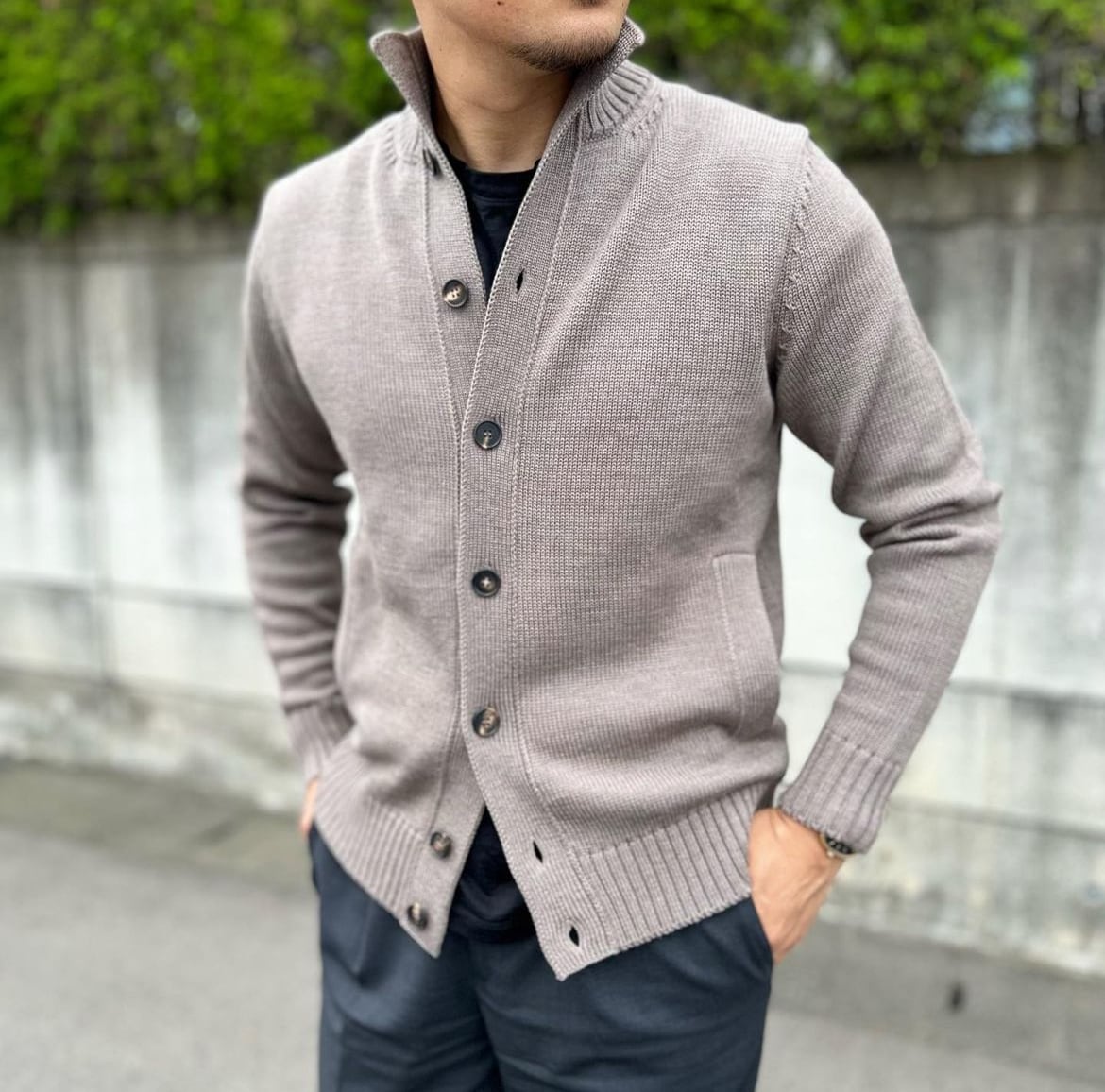 ZANONE（ザノーネ）CHIOTO（キョート）5ゲージ スタンドカラーニット