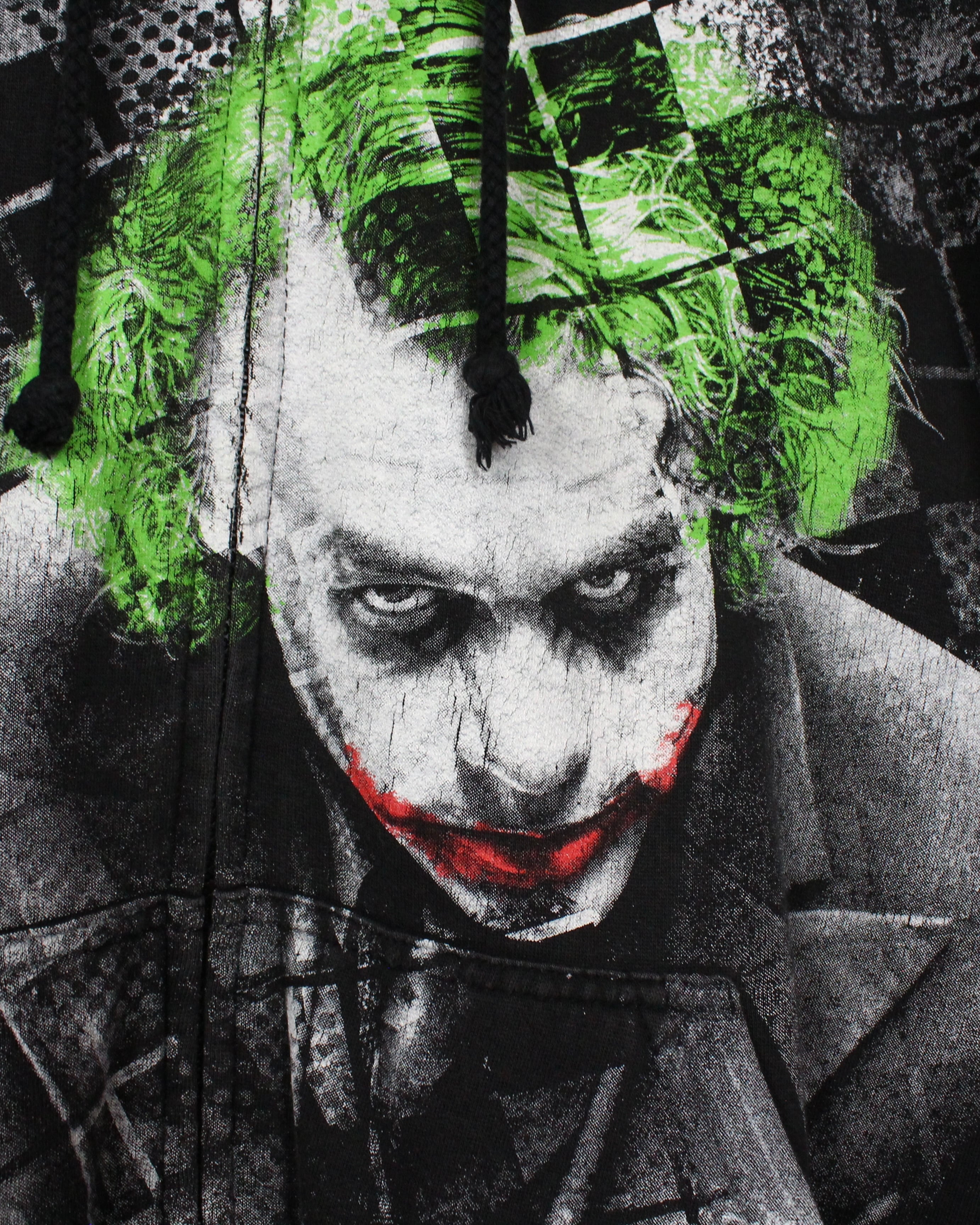 Caka act2】“The Dark Knight” Joker Print Loose Zip Up Hoodie