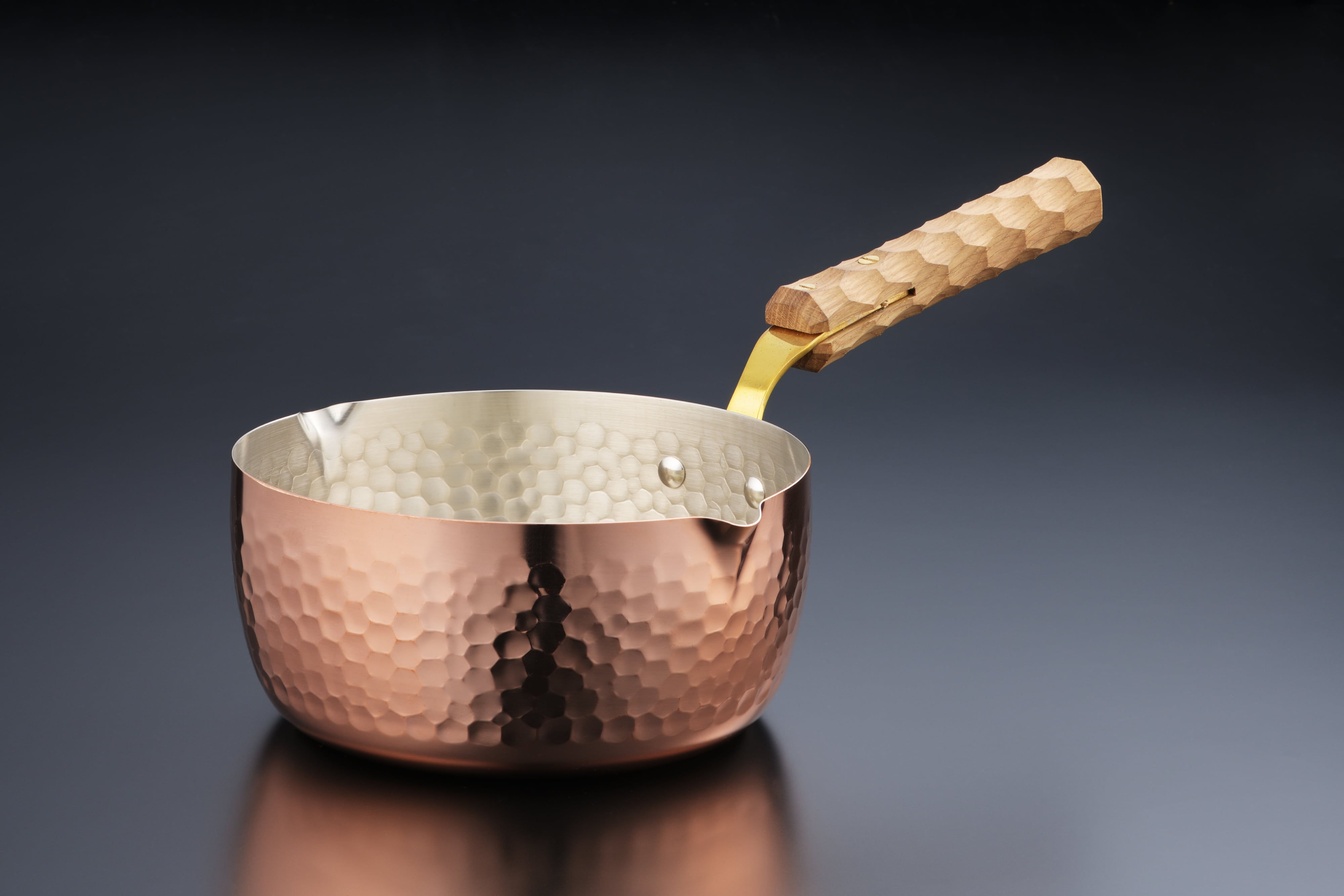 純銅雪平鍋18㎝・アシグリップハンドル | IDEA SEKIKAWA