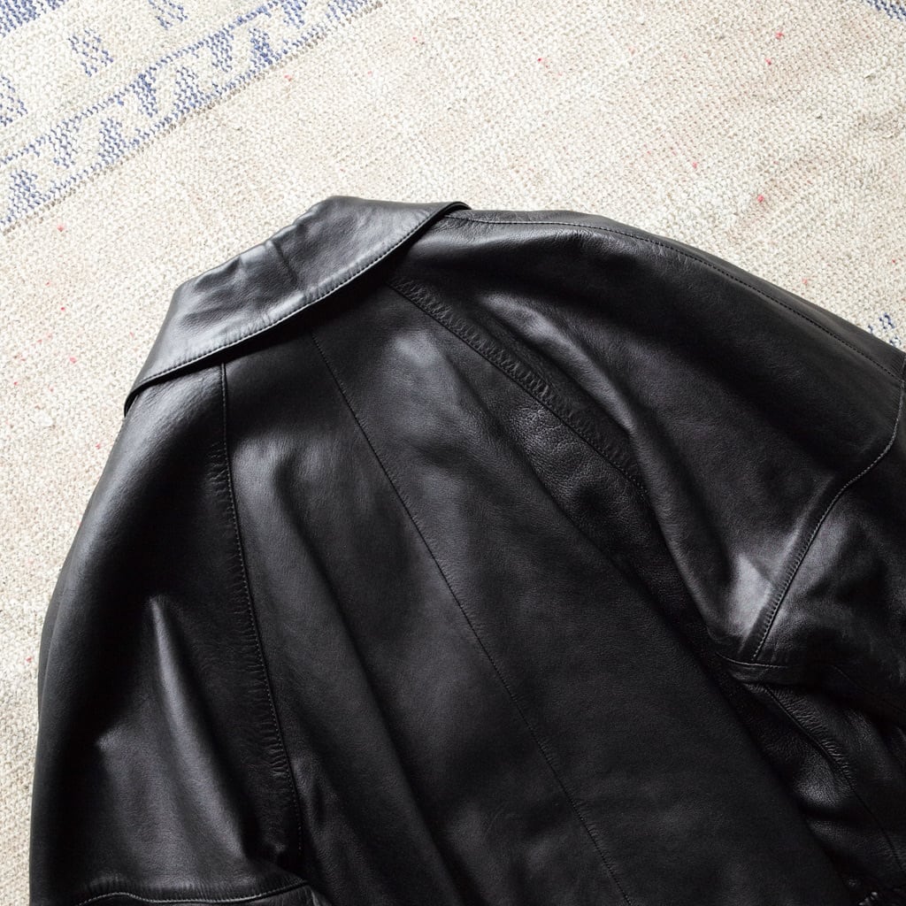 LOEWE レザーライダースジャケット シープスキン 羊革 ブルゾン