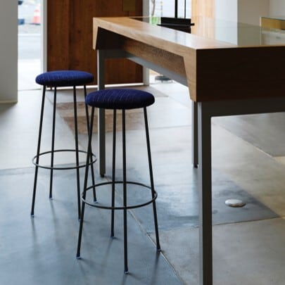 Nハイスツール720【K-C-1713】 カフェカウンター バースツール 丸