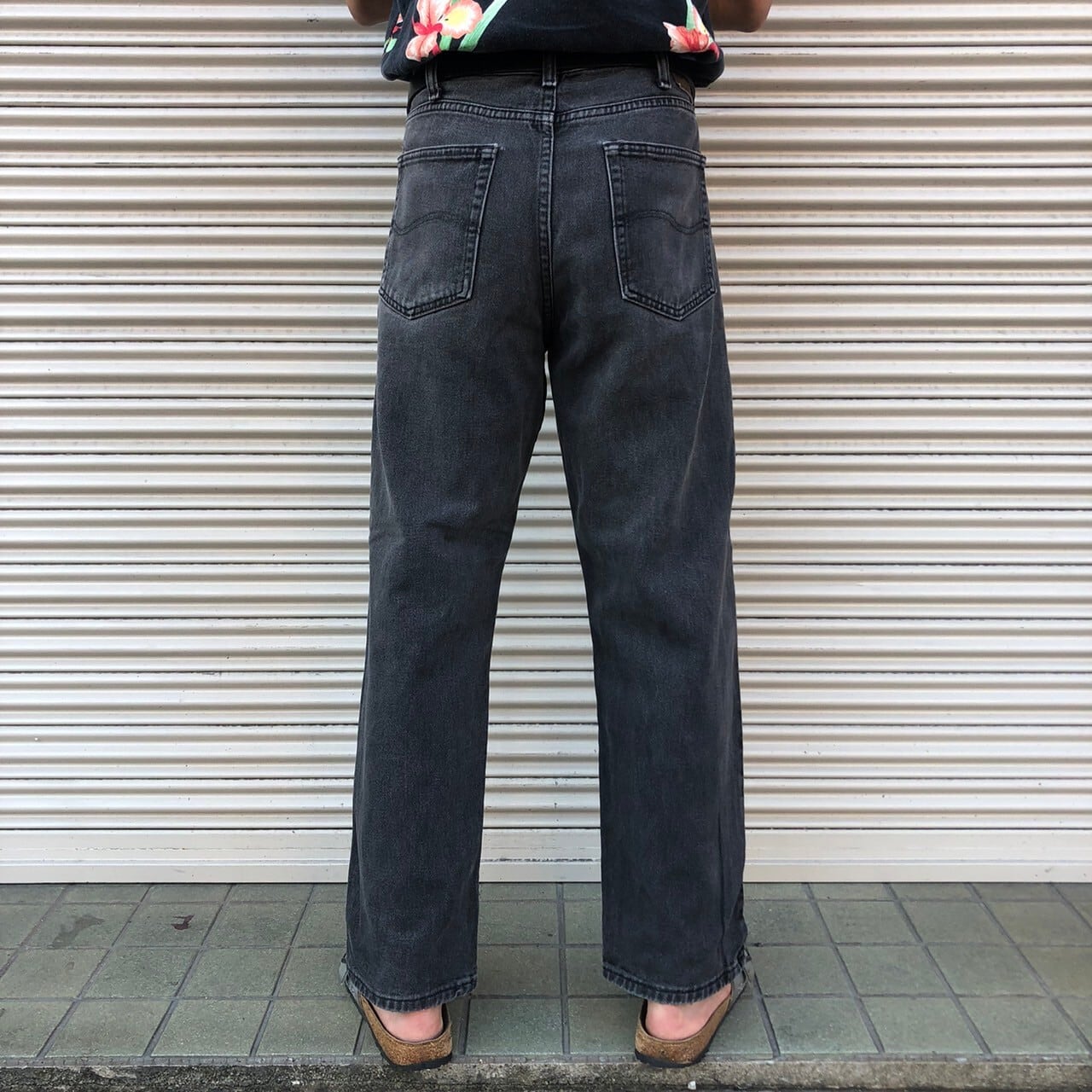 00s Lee リー 200 ジーパン ストレート ブラックデニム ジーンズ