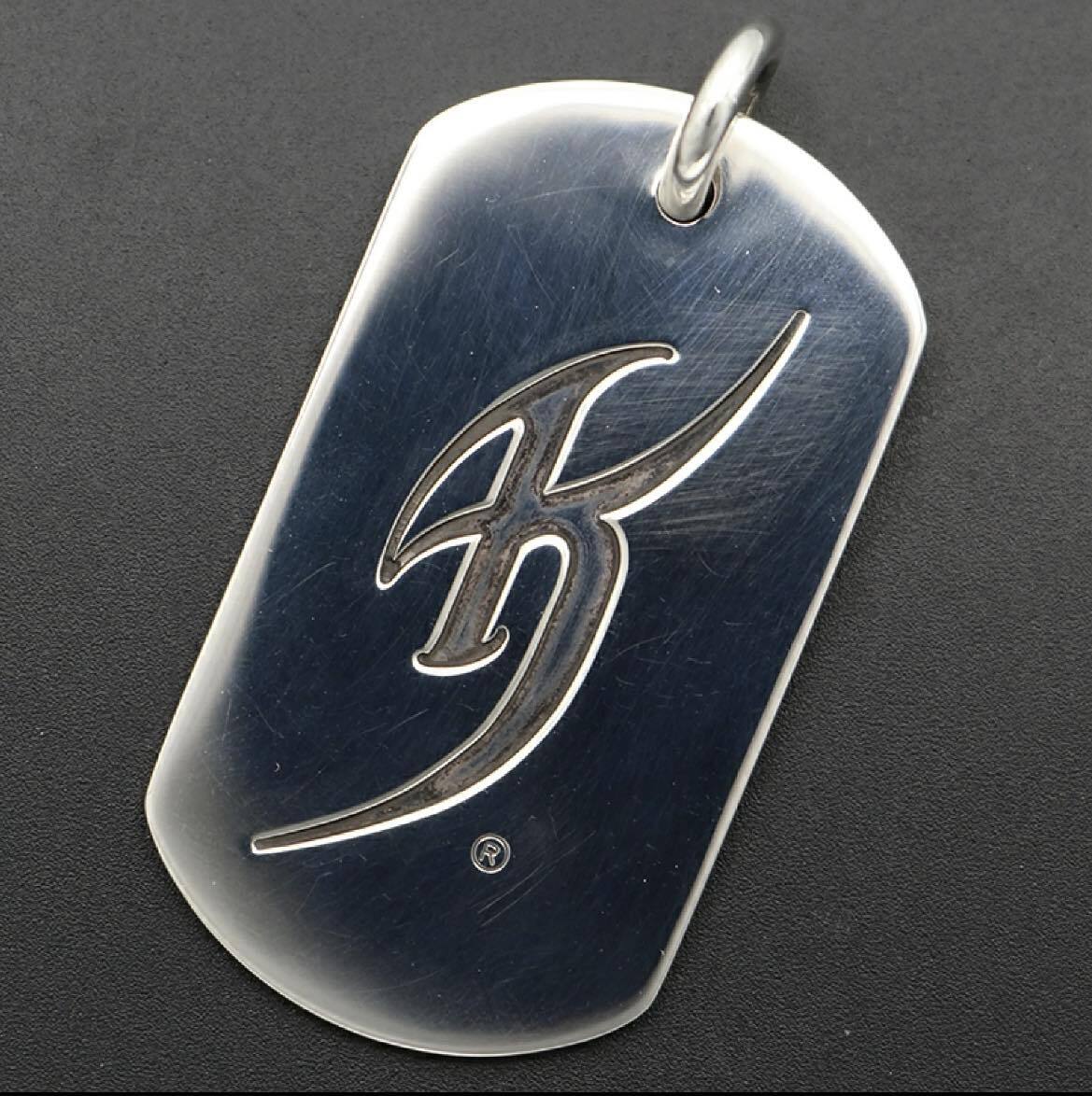 氷室京介コラボ】 CHROME HEARTS クロムハーツ ドッグタグ ロゴ