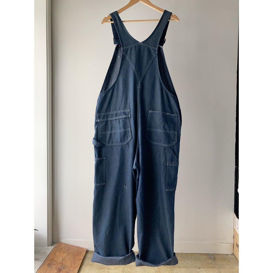 70's~80's Sears TOUGH SKINS デニムオーバーオール濃紺【0618A43