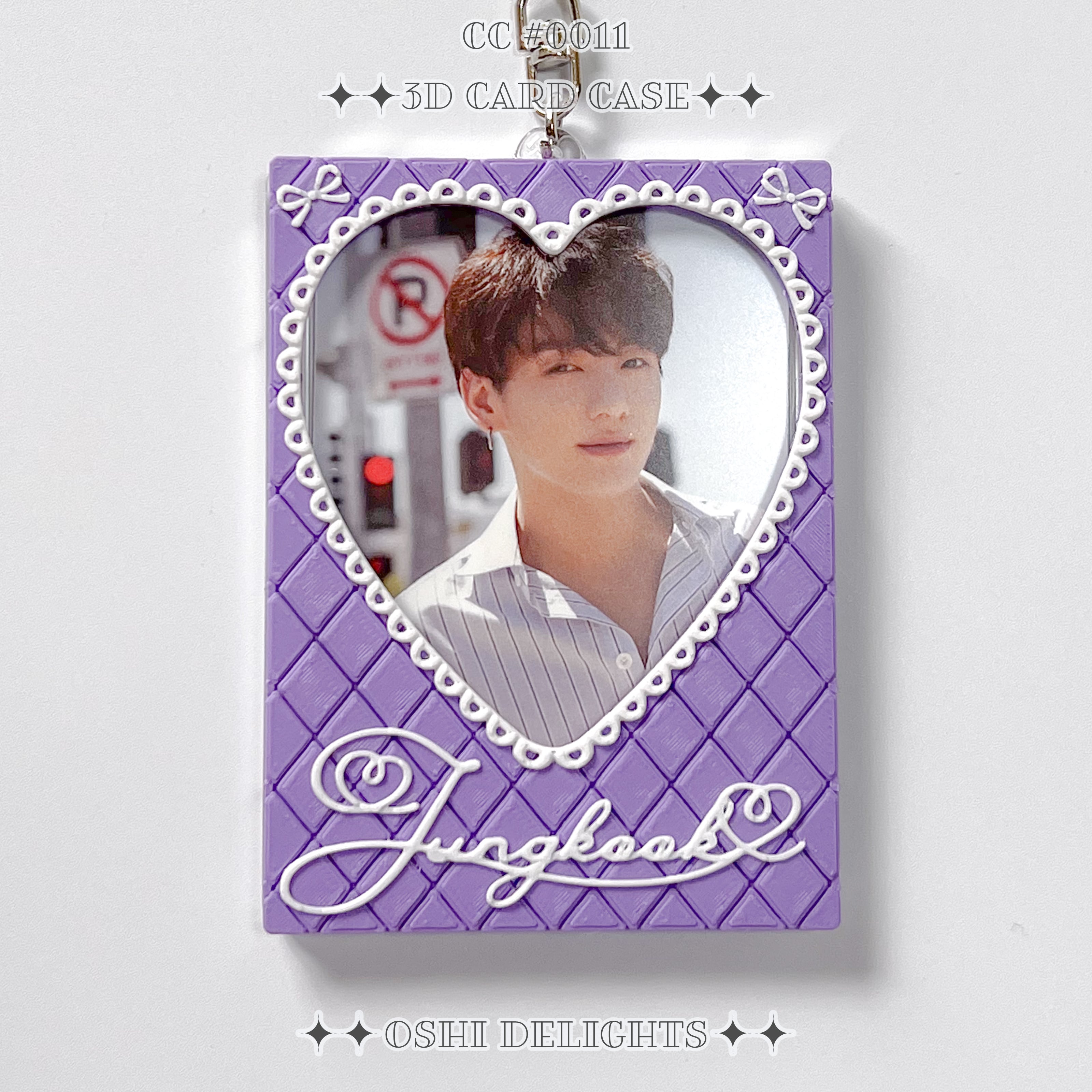 BTS JUNGKOOK JK ジョングク グク 3Dデコ トレカケース キーホルダー