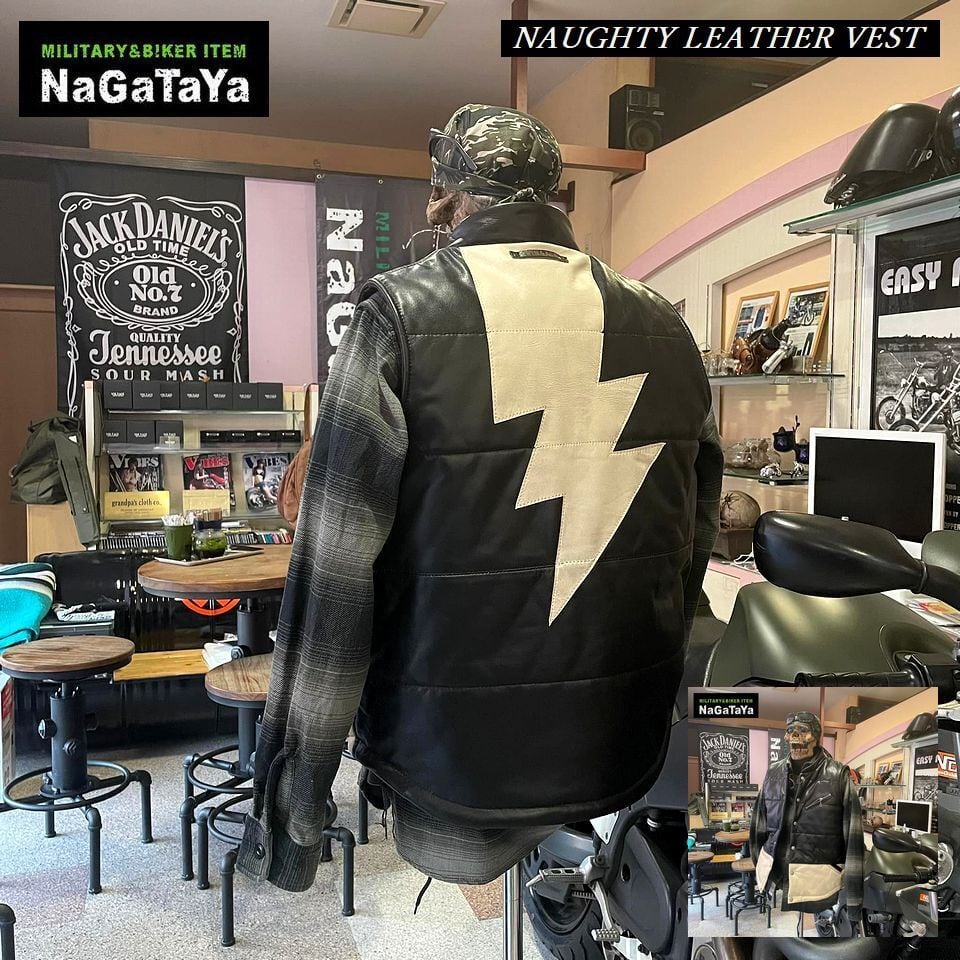 Vin&Age ヴィンアンドエイジ Naughty leather vest レザー ナーティー