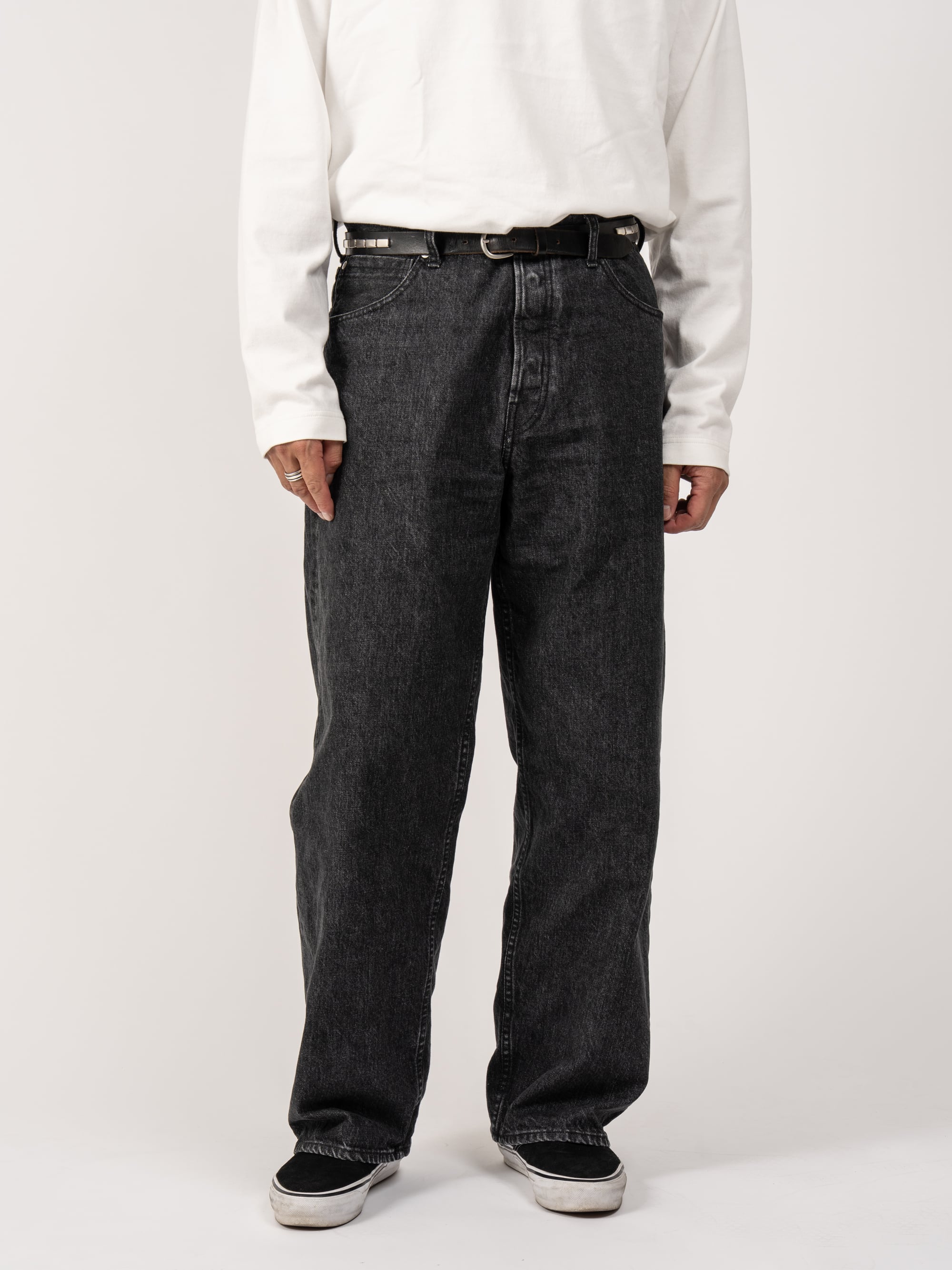 Japan Black Baggy Denim Pants (gray) | OVY