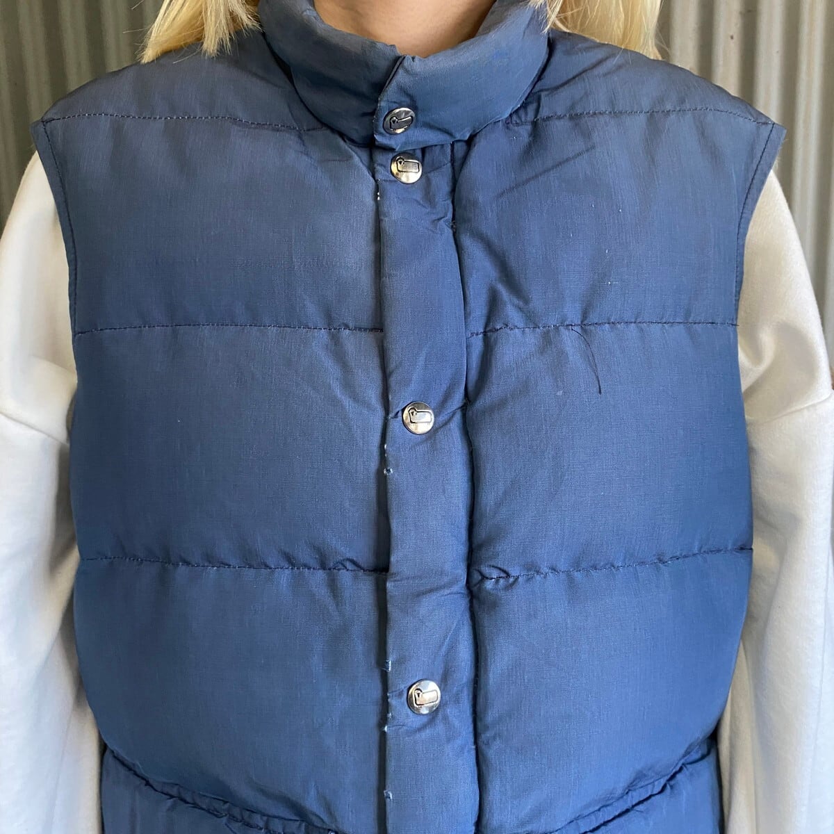 70年代 WOOLRICH ウールリッチ ダウンベスト アウトドアベスト メンズM