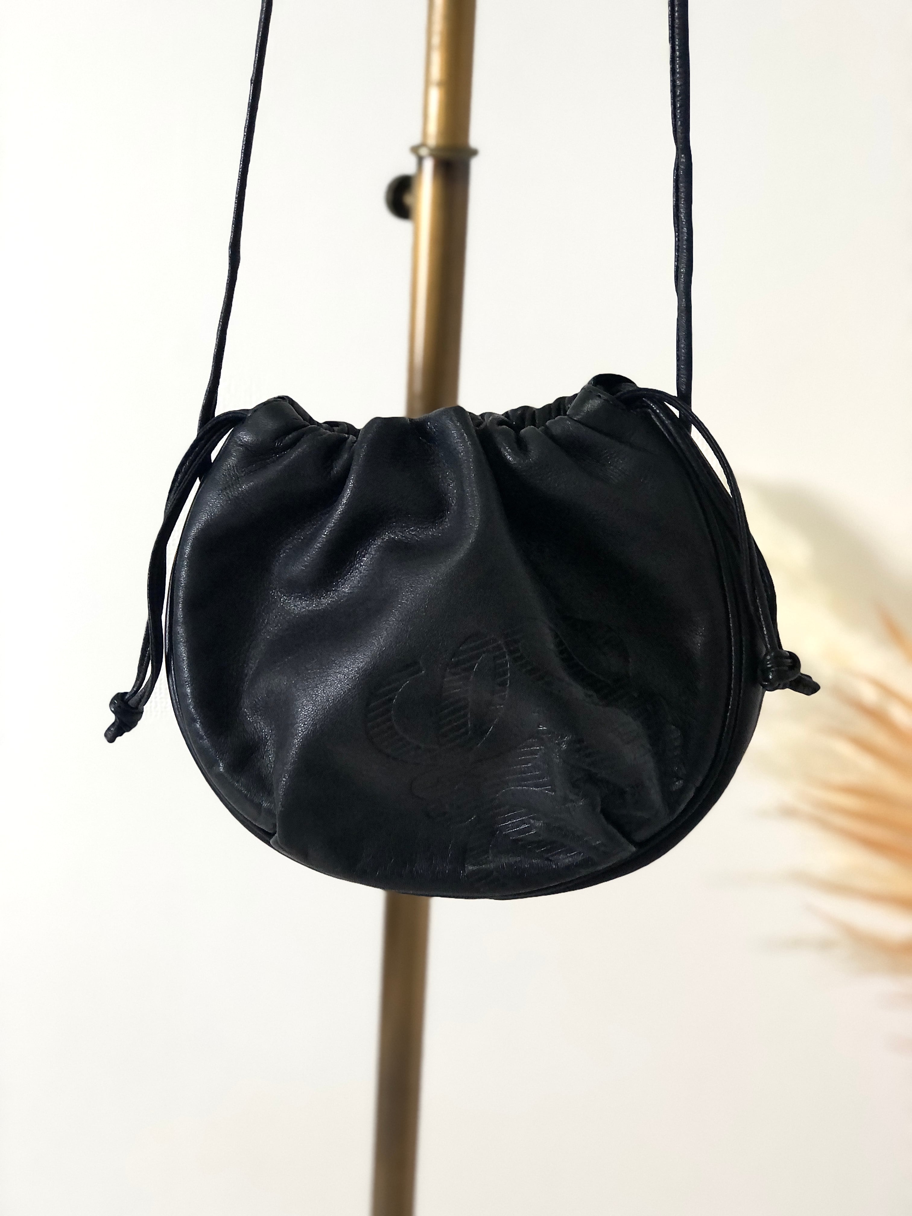 LOEWE ロエベ アナグラム ナッパレザー 巾着 ミニバッグ ショルダー