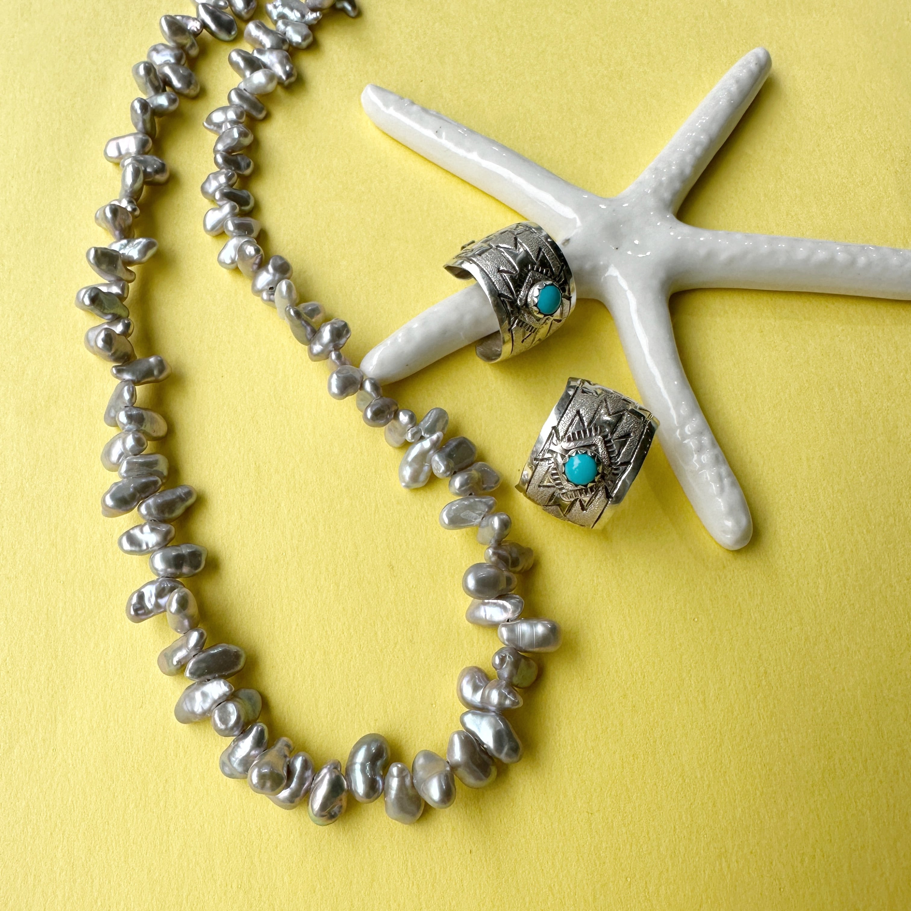 Lagoon Original グレーカラー バロックパール ネックレス 40ー50cm