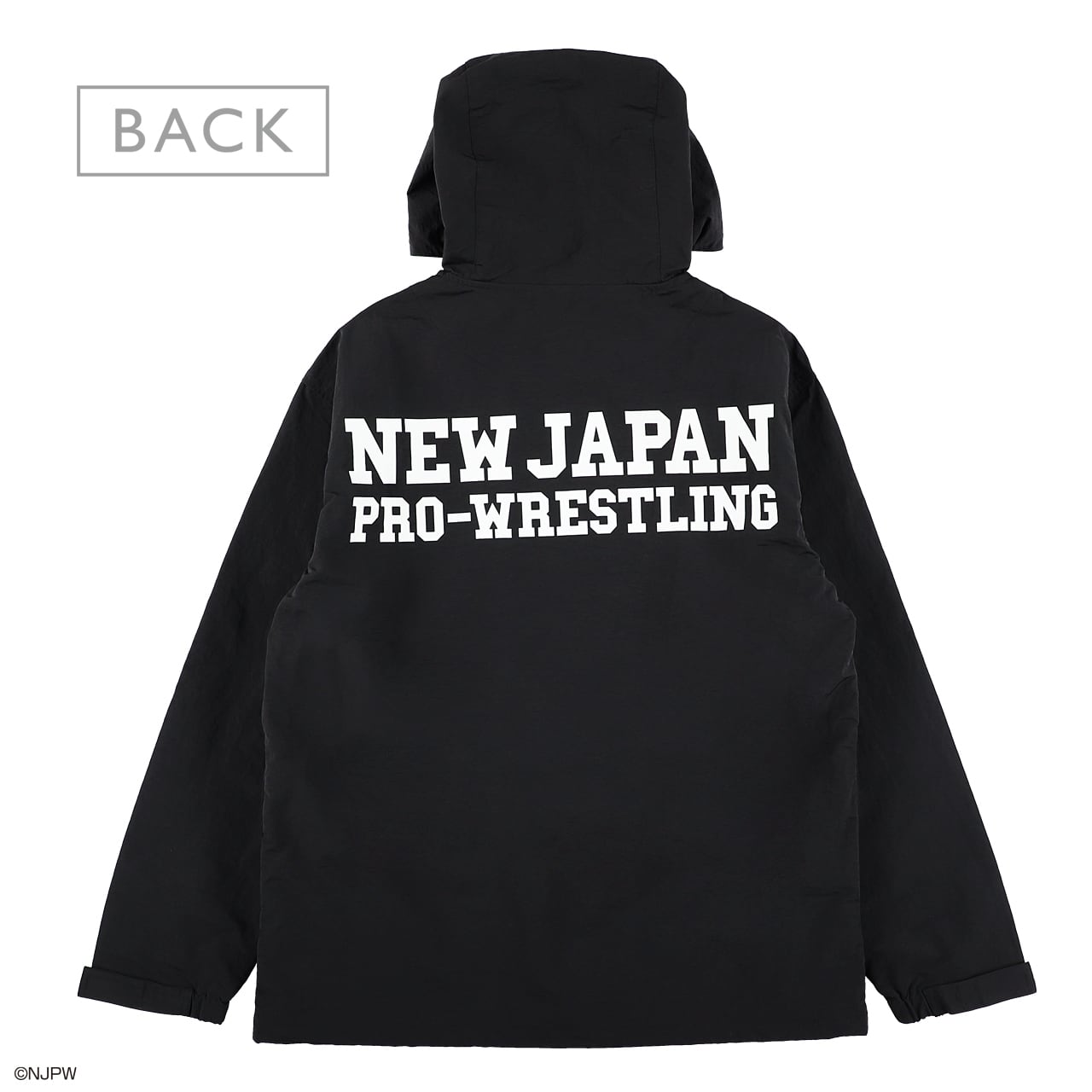 新日本プロレス ナイロンパーカー ブラック（M/L/XL/XXL） | メーカー