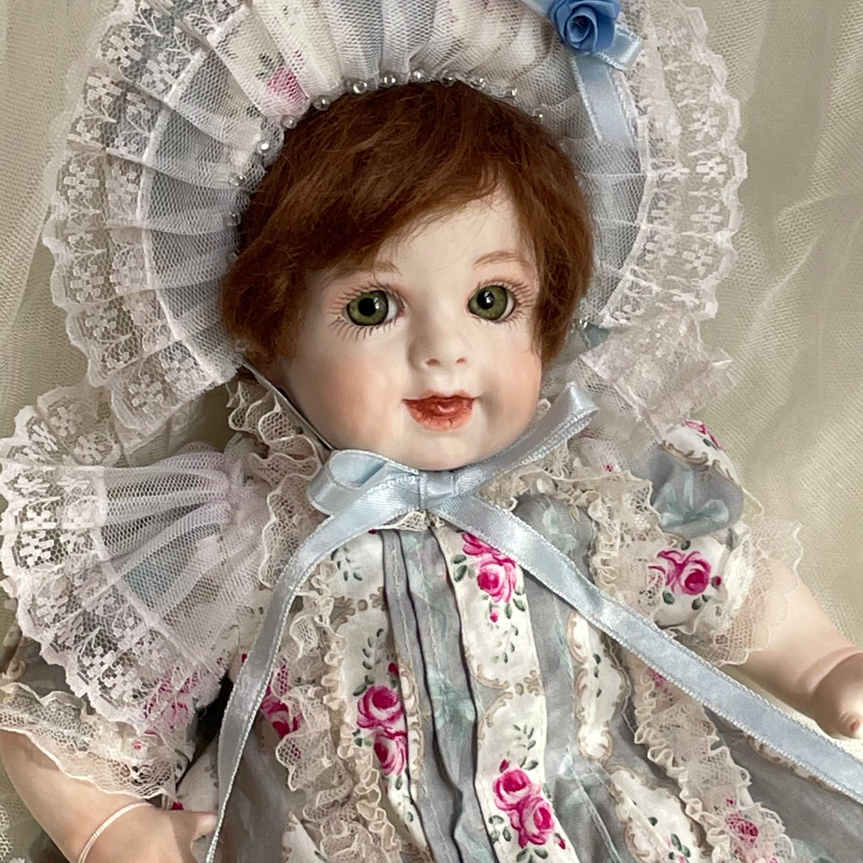 三輪輝子作 姫扇 ビスクドール 創作人形 スタンド 保証書付き 三輪輝子