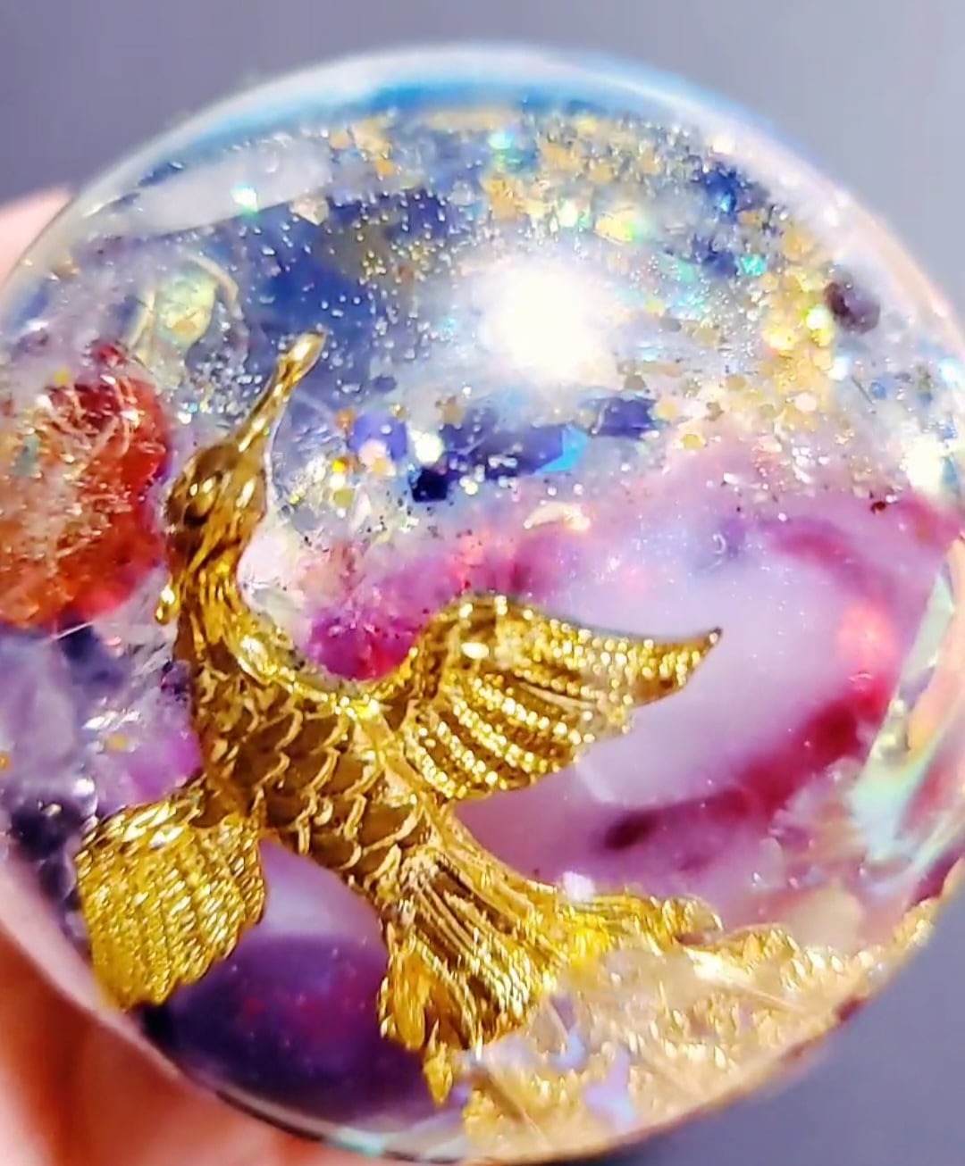 y♡Crystal 開運絵画 ❀龍術レイキ生命樹オルゴナイト❀ y♡Crystal