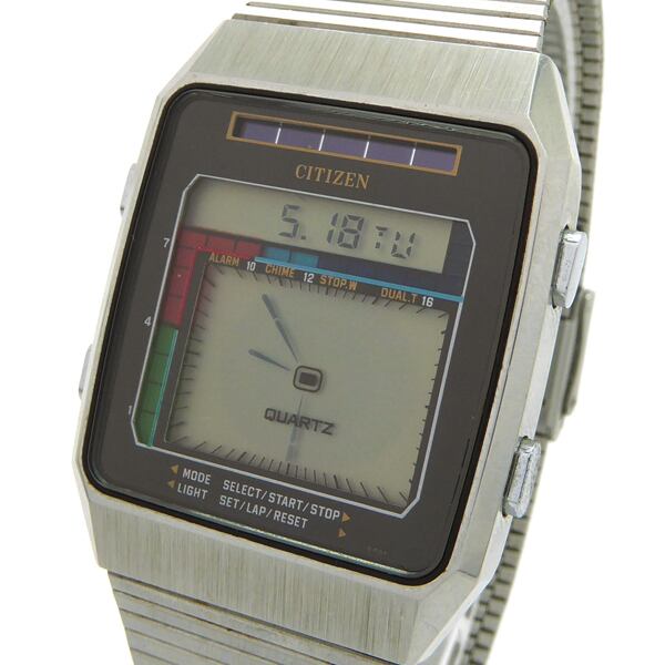 CITIZEN ソーラーセンサー 9610-084233 デジタル クォーツ 1983年 中古
