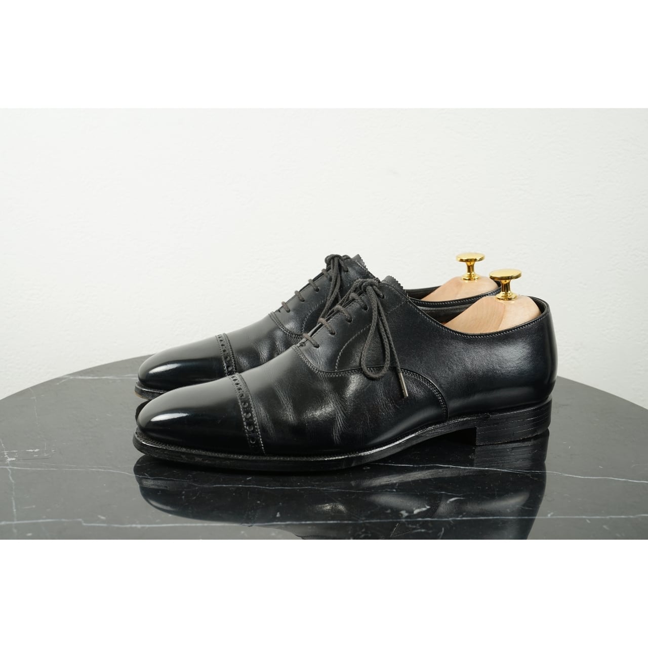 George Cleverley】ジョージクレバリー ストレートチップ 革靴 UK7（約