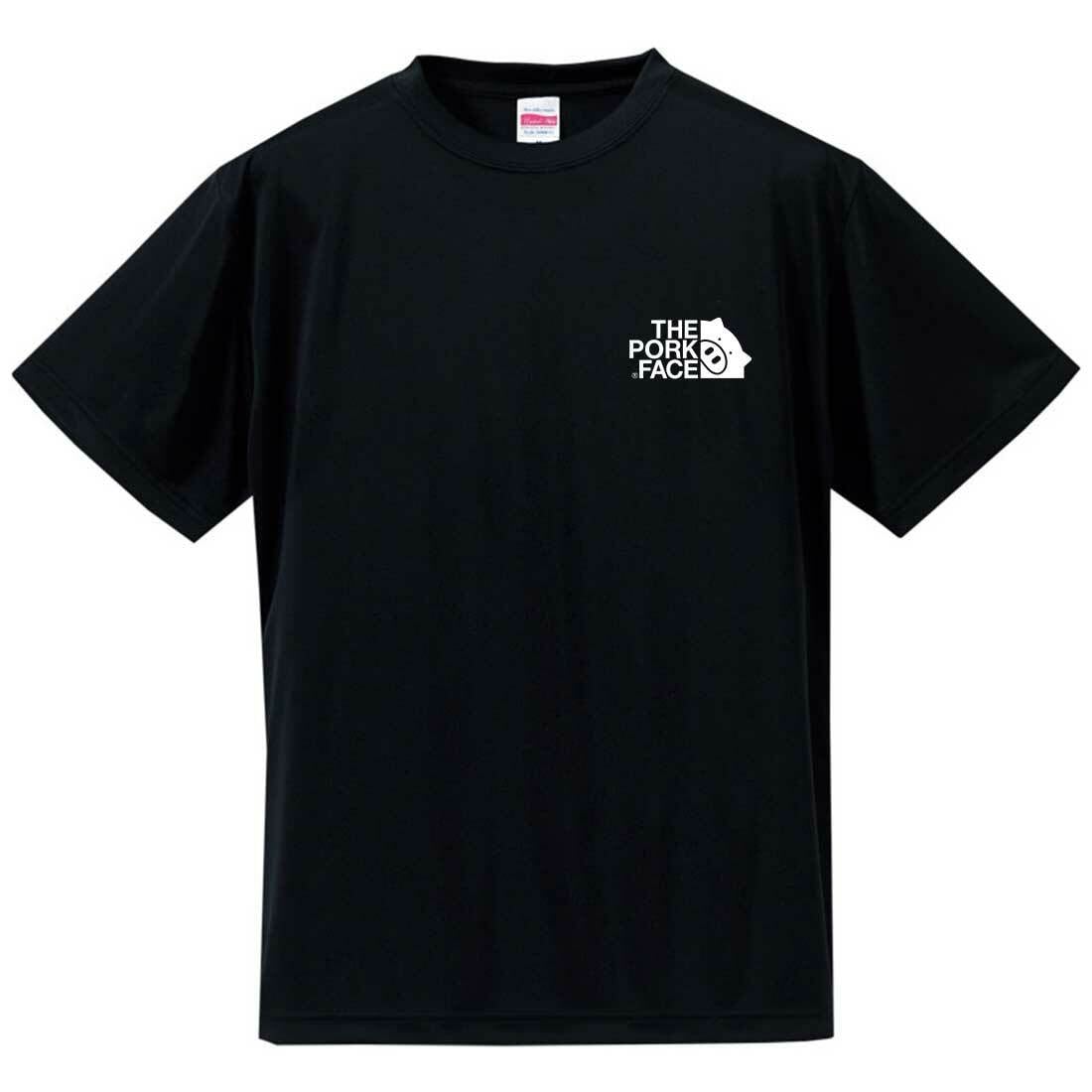 ロゴ大&ロゴ小】THE PORK FACE 4.7ozシルキードライTシャツ(S〜XXXL