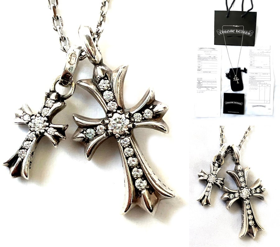 クロムハーツ 純正 クロス タイニーファット ベビーファット パヴェ