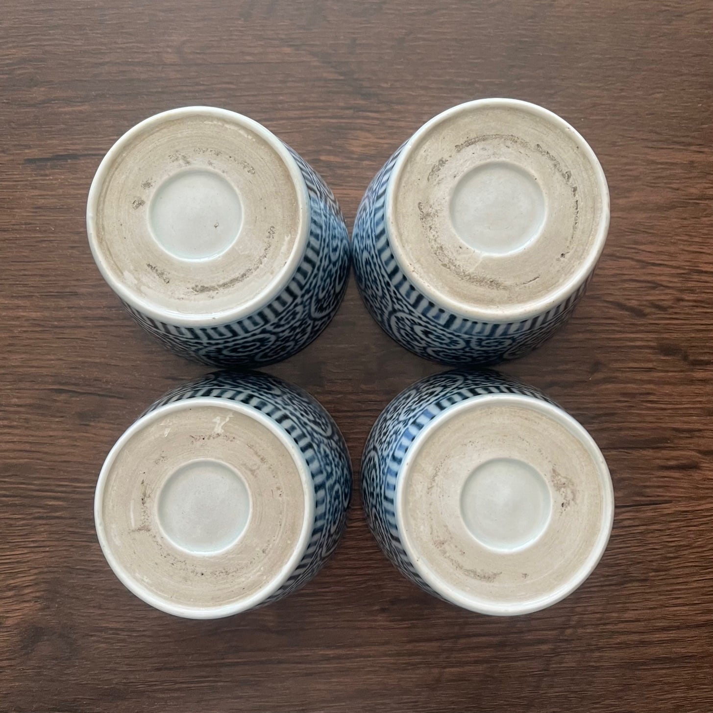 古伊万里染付蛸唐草紋様 蕎麦猪口 4客セット | 古美術 希 のぞみ 美術