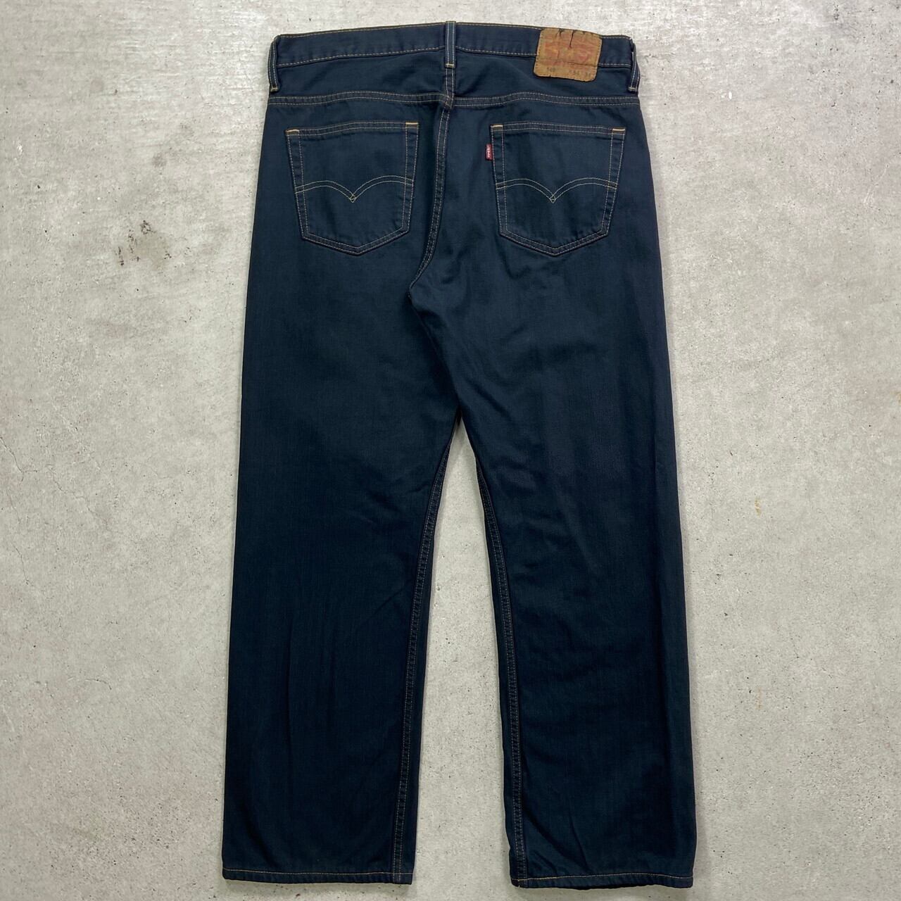 Levi's リーバイス 569 ブラックデニムパンツ ルーズストレート 後染め