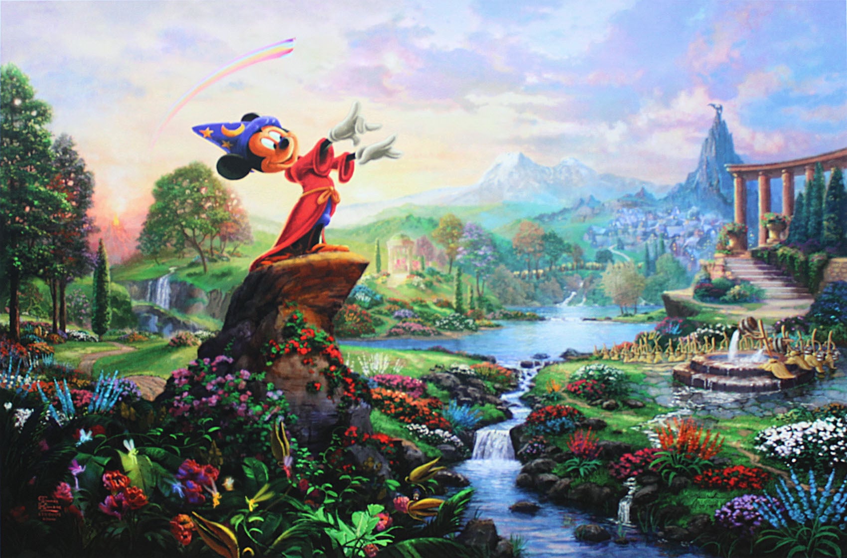 ディズニー絵画「ミッキーマウス/ファンタジア」作品証明書 展示用