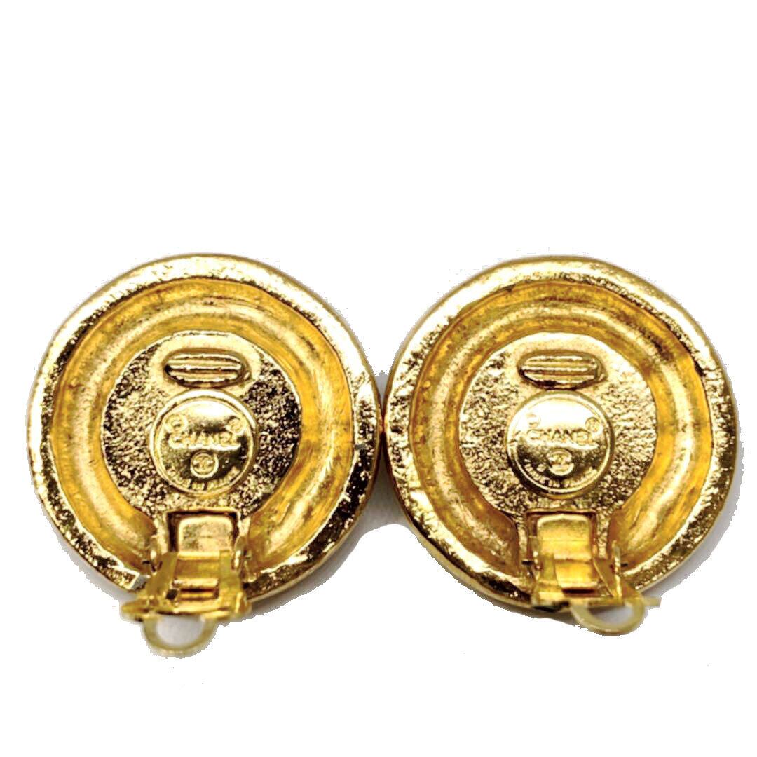 激レア CHANEL ピアス グリポア ココマーク カラーストーン 片耳