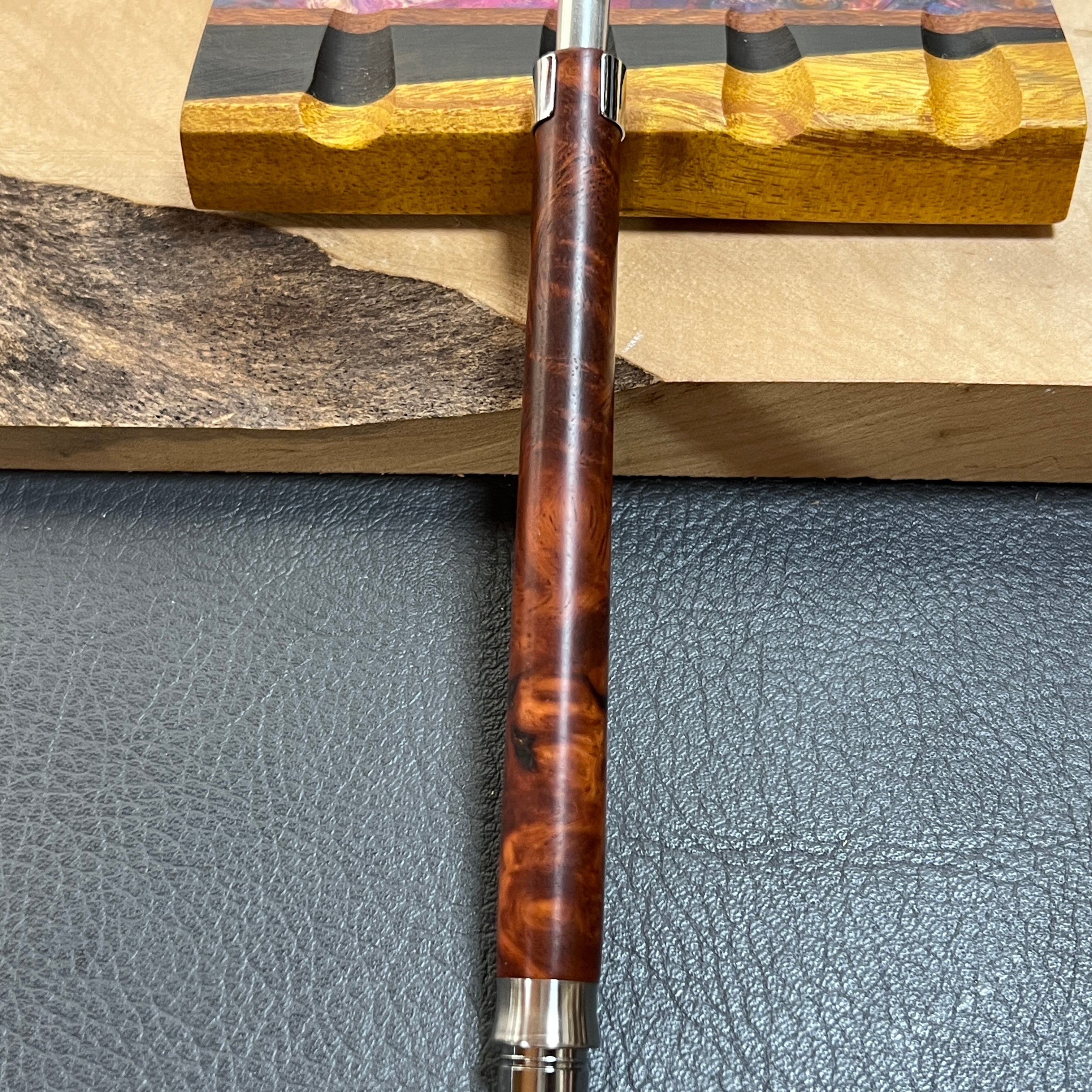 40花梨瘤濃色 木製シャーペン 最強低重心Rタイプ ステンレス | Pay ID