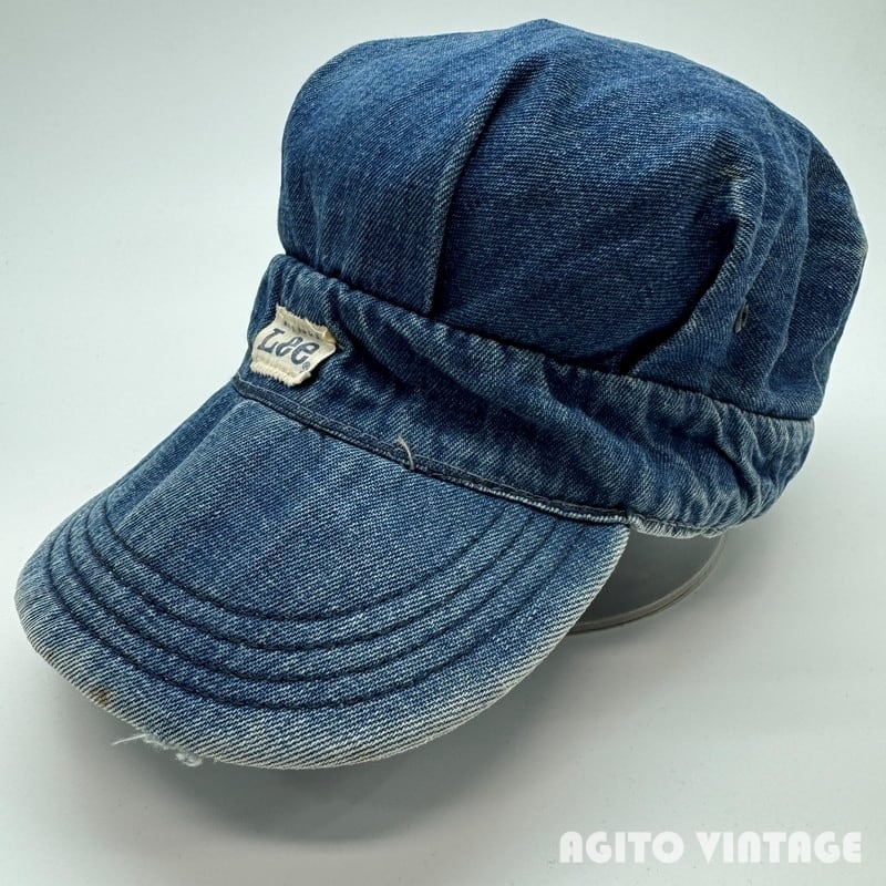 70's~ Lee Denim Work Cap リー デニムワークキャップ グッドフェード