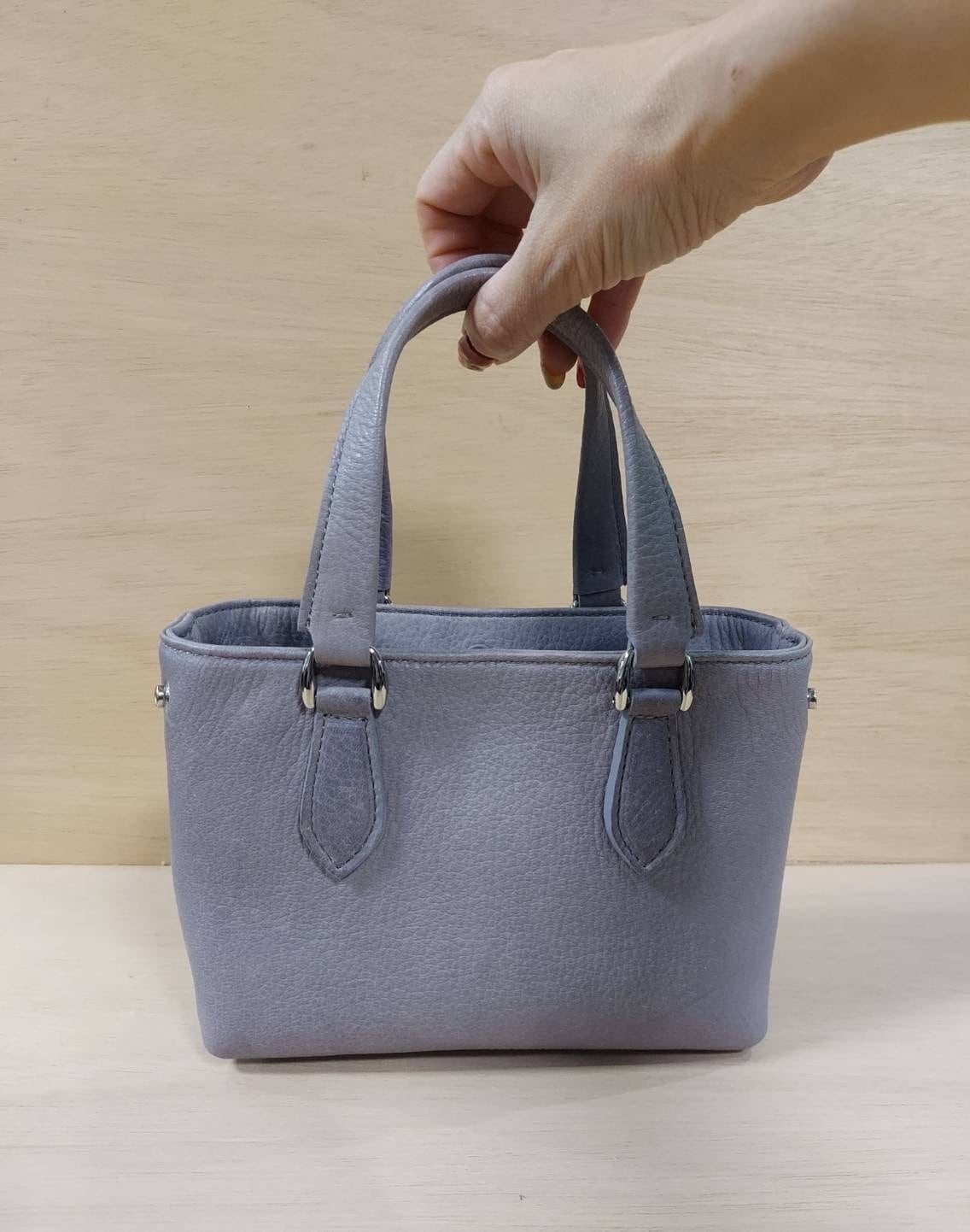 ミニトートバッグ（鹿革、グレー） | MildelMundo 島田通商 公式HP