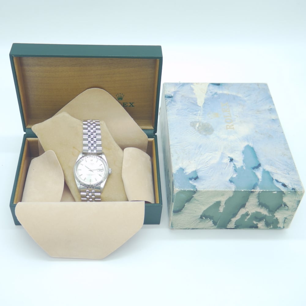 ROLEX ロレックス デイトジャスト 1601 47番 SS/WG 自動巻き シルバー