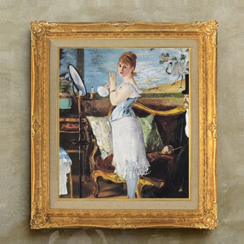 直筆仕上げ油絵 【マネ】ナナ F10 絵画 アート インテリア 人物画