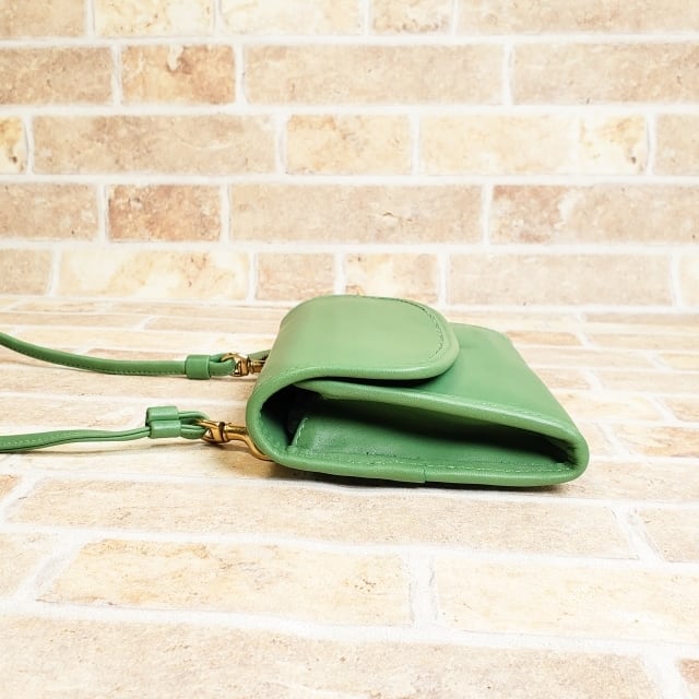 オールドコーチ ☆ レザー ミニ ショルダーバッグ ポシェット グリーン