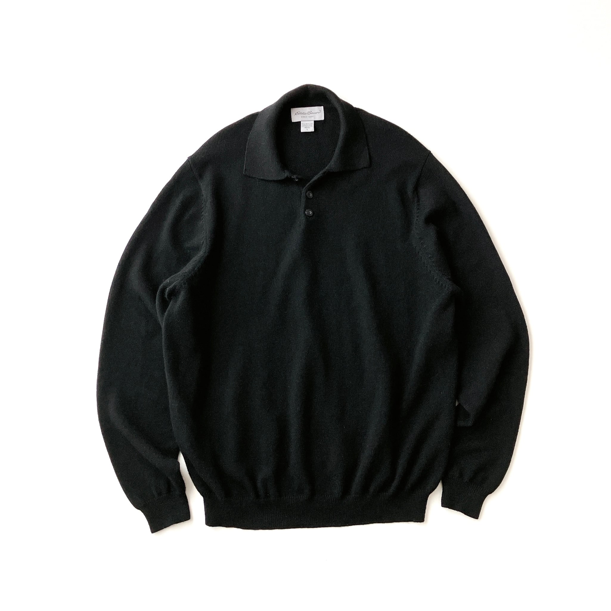 early00's Eddie Bauer wool knit polo 
