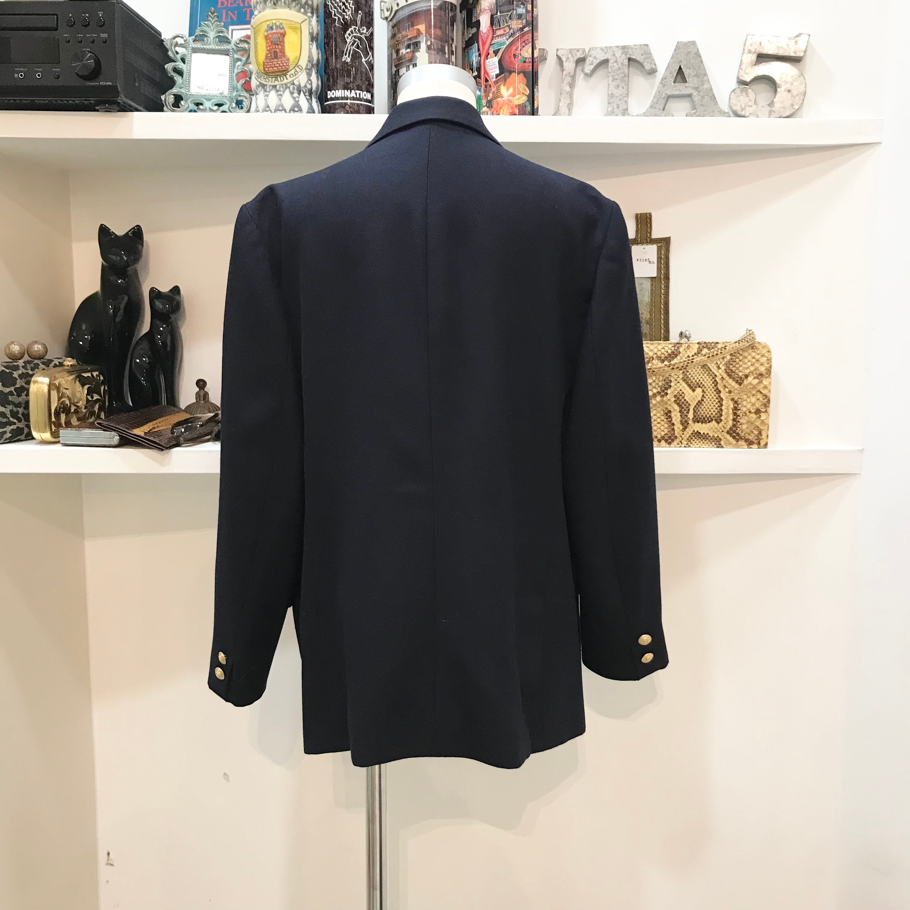 美品】BURBERRY ネイビー ブレザー ジャケット 160A 美品】BURBERRY