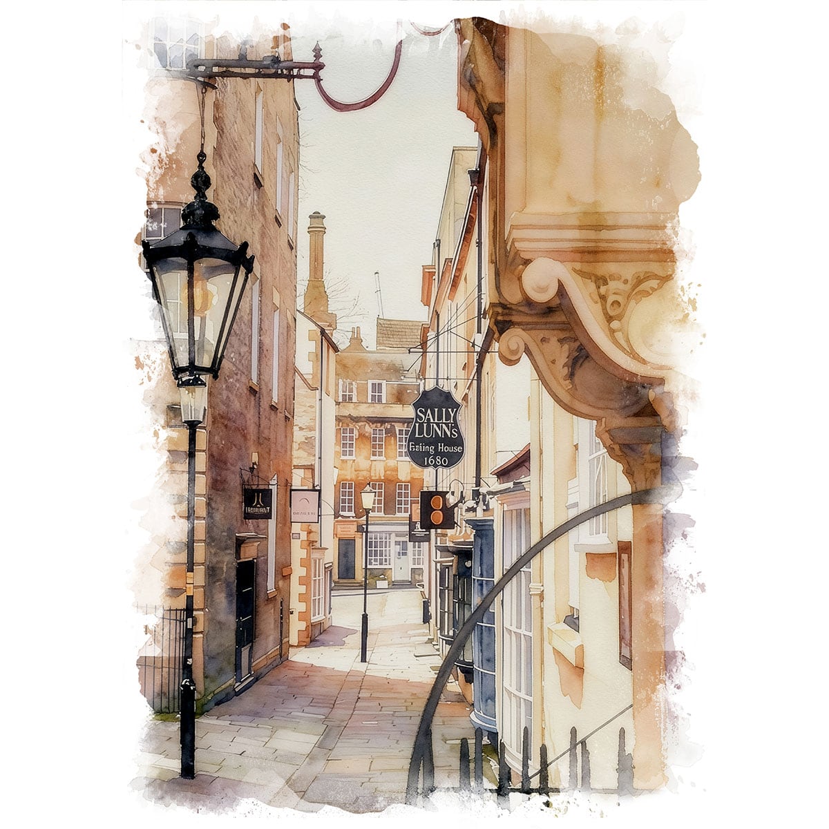 絵画 イギリス 風景画(街並み) ロンドン ハムステッド インテリア