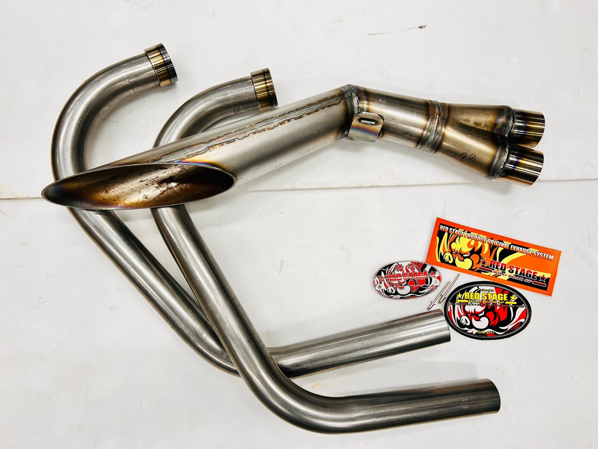 GS400/GSX400E/ザリ/ゴキ 猪管3 メガサイクロン 外伝 耐熱ブラック