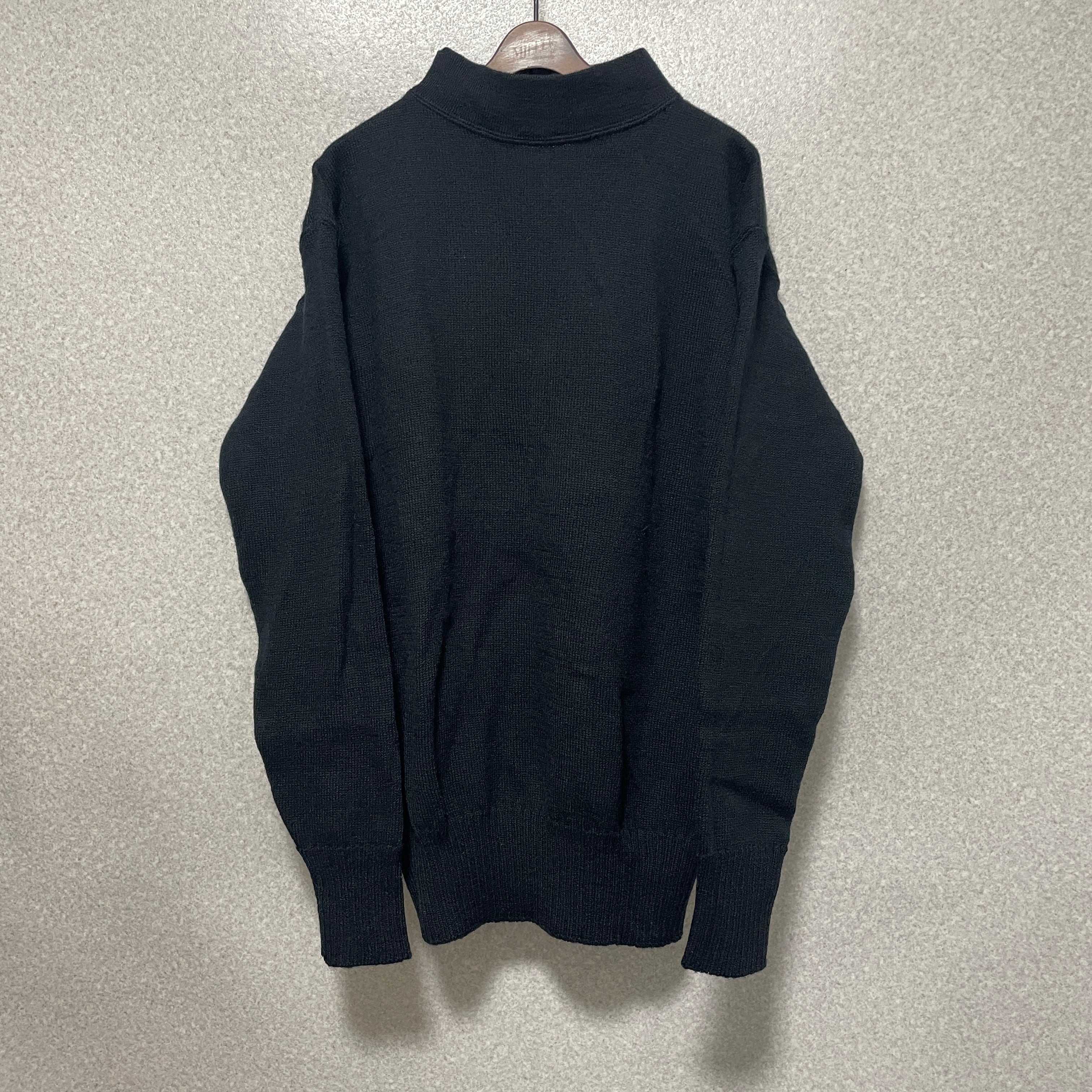 u.s.navy】 gob sweater knit mock-neck アメリカ軍 ウール ゴブ