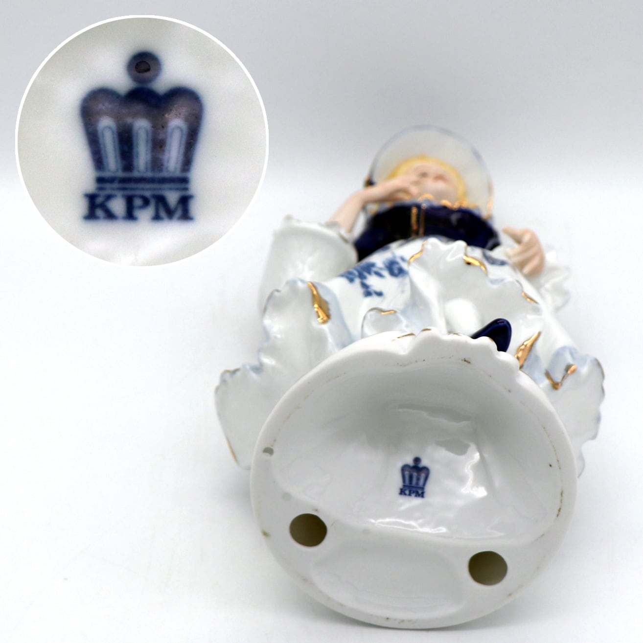 KPM・ベルリン王立磁器製陶所・陶人形・貴婦人・アンティーク