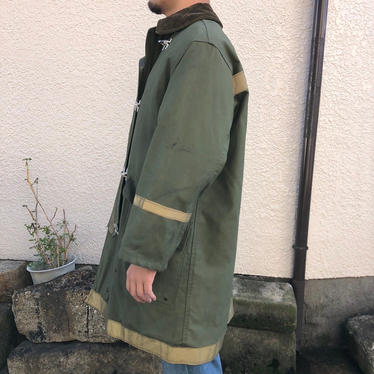 貴重 60s 米軍 実物 US Military Fireman Coat ミリタリー ファイヤー