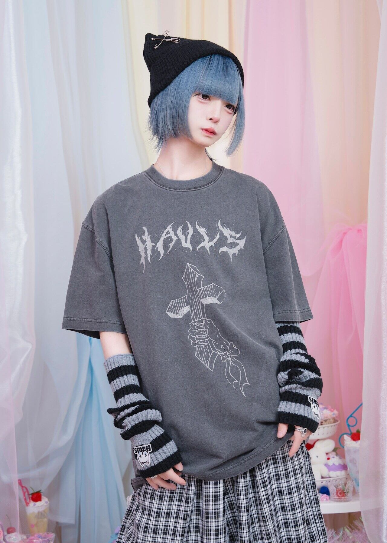 手も足も使えるやんけ！レッグウォーマー(グレー) | Hauls