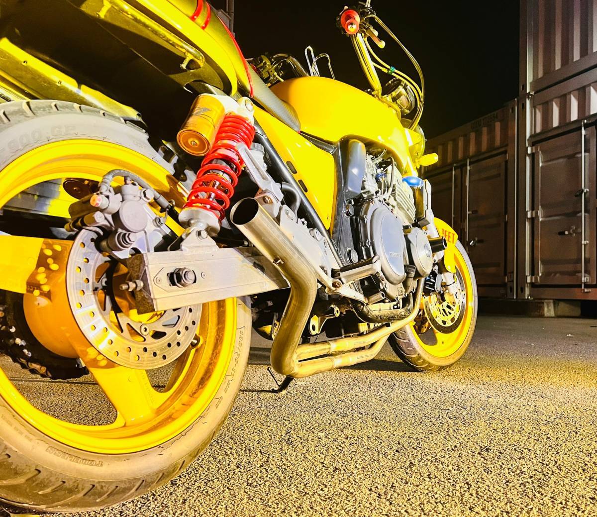 CB400スーパーフォアの激鳴きコール専用マフラー50.8π フランジ付き