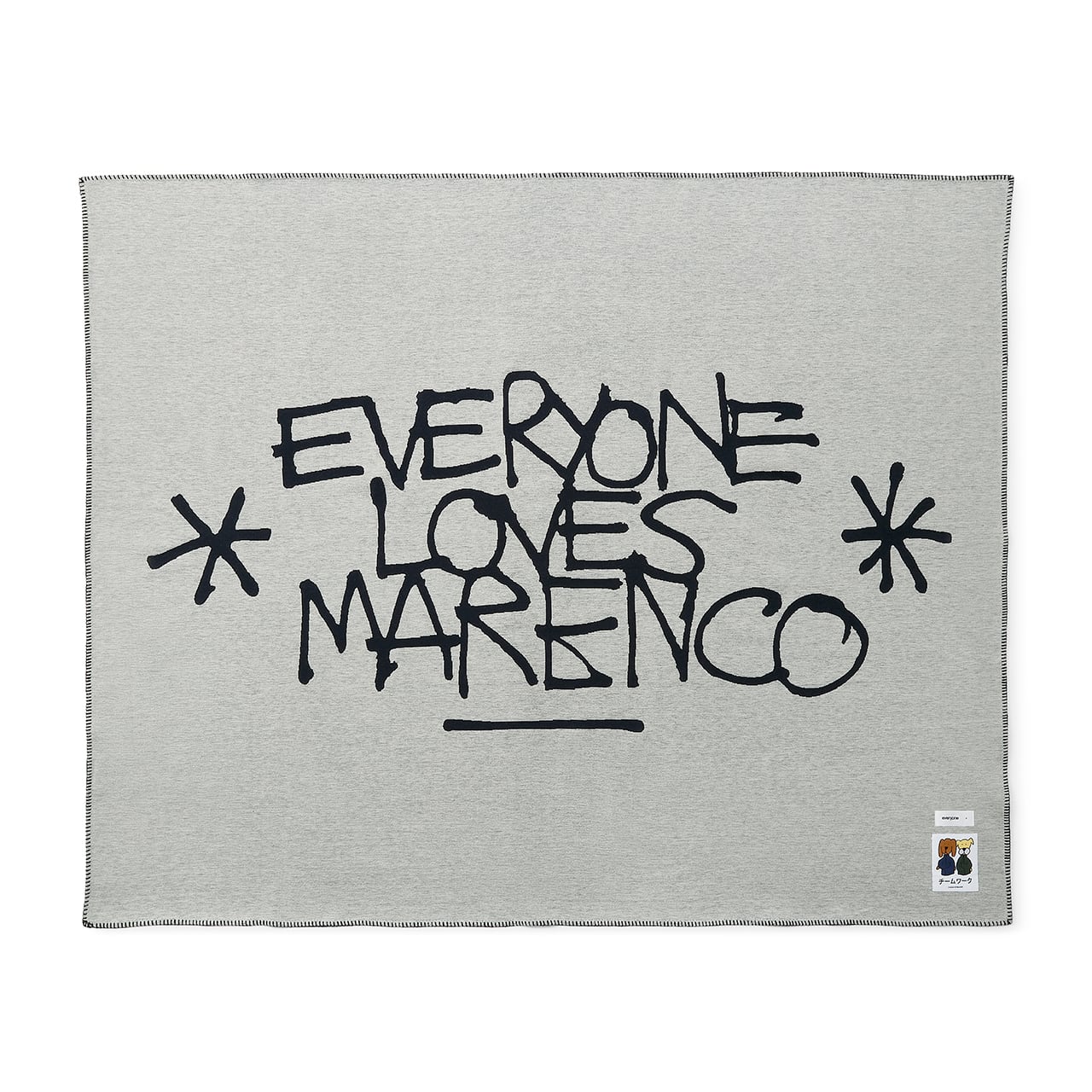 everyone loves MARENCO throwie cushion by j.30000 (WHITE) | everyone